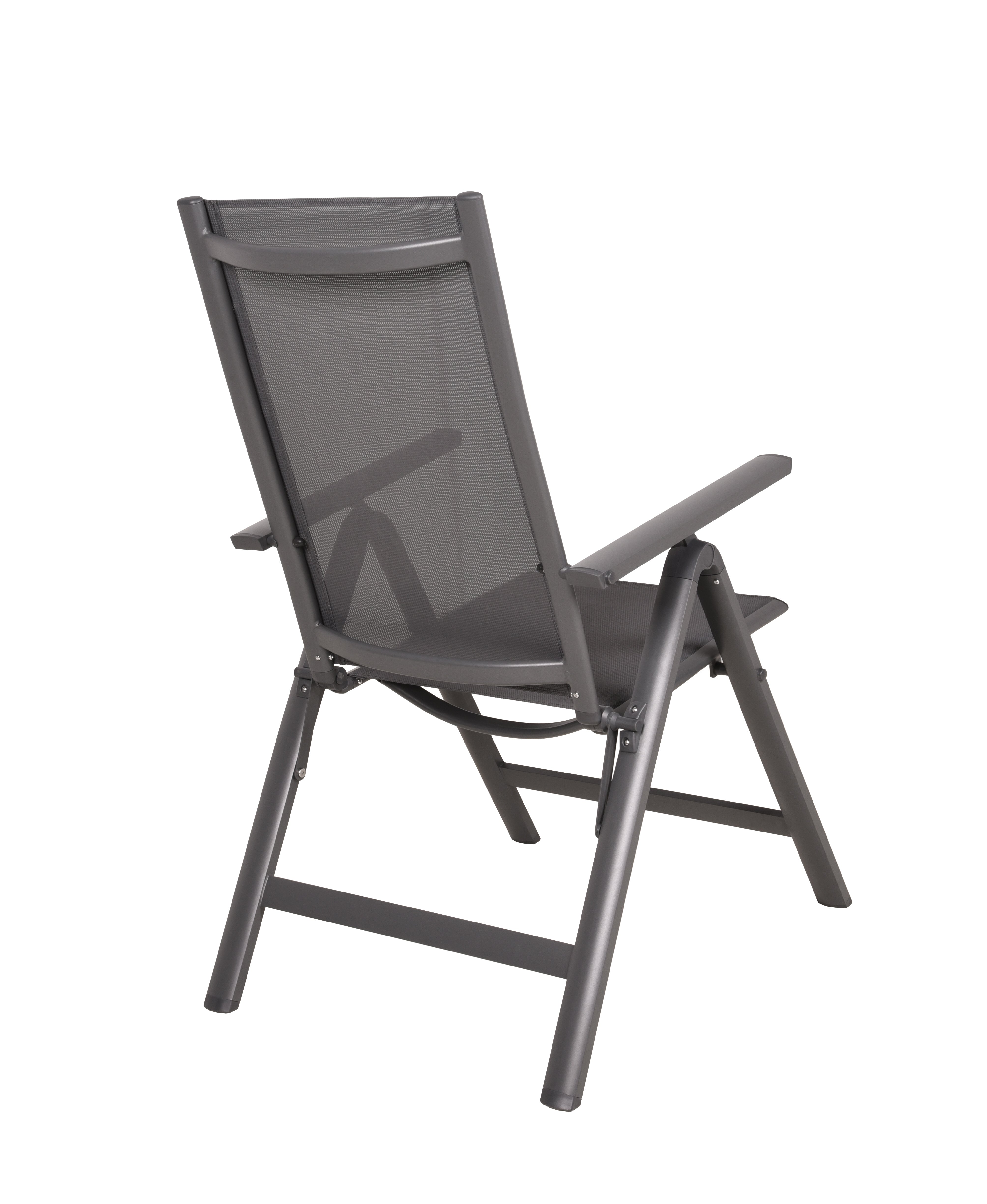 Hochlehner LENOLA Gartenstuhl Klappstuhl Aluminium Garden Pleasure 2er-Set anthrazit