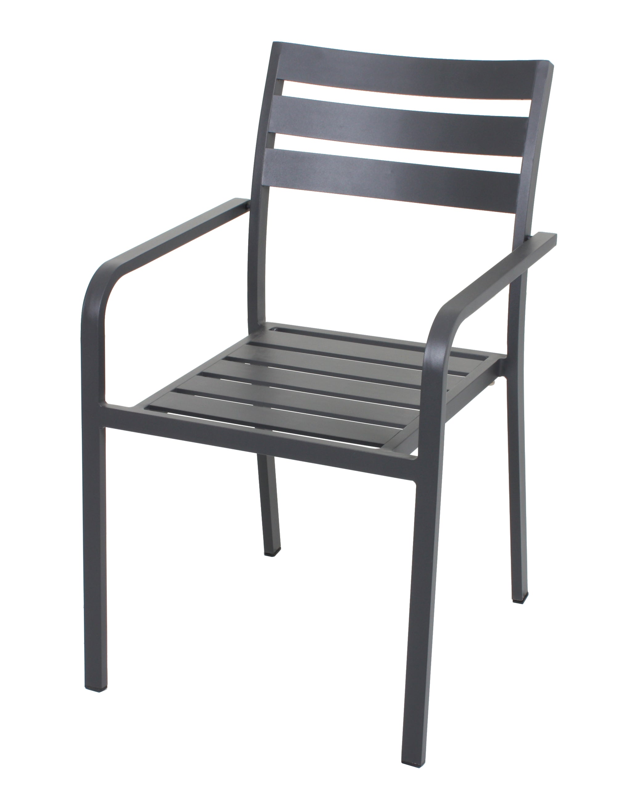 4er Set Stuhl TREVISO Gartenstuhl Stapelstuhl Aluminium anthrazit modern Garden Pleasure