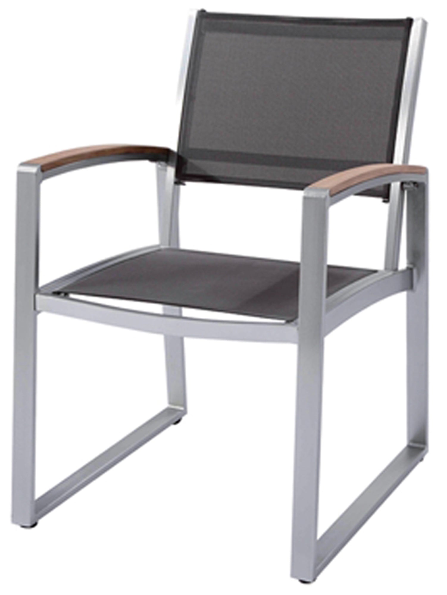 2er Set Stuhl AVA Gartenstuhl Armlehnstuhl Aluminium Nonwood Textilene Garden Pleasure