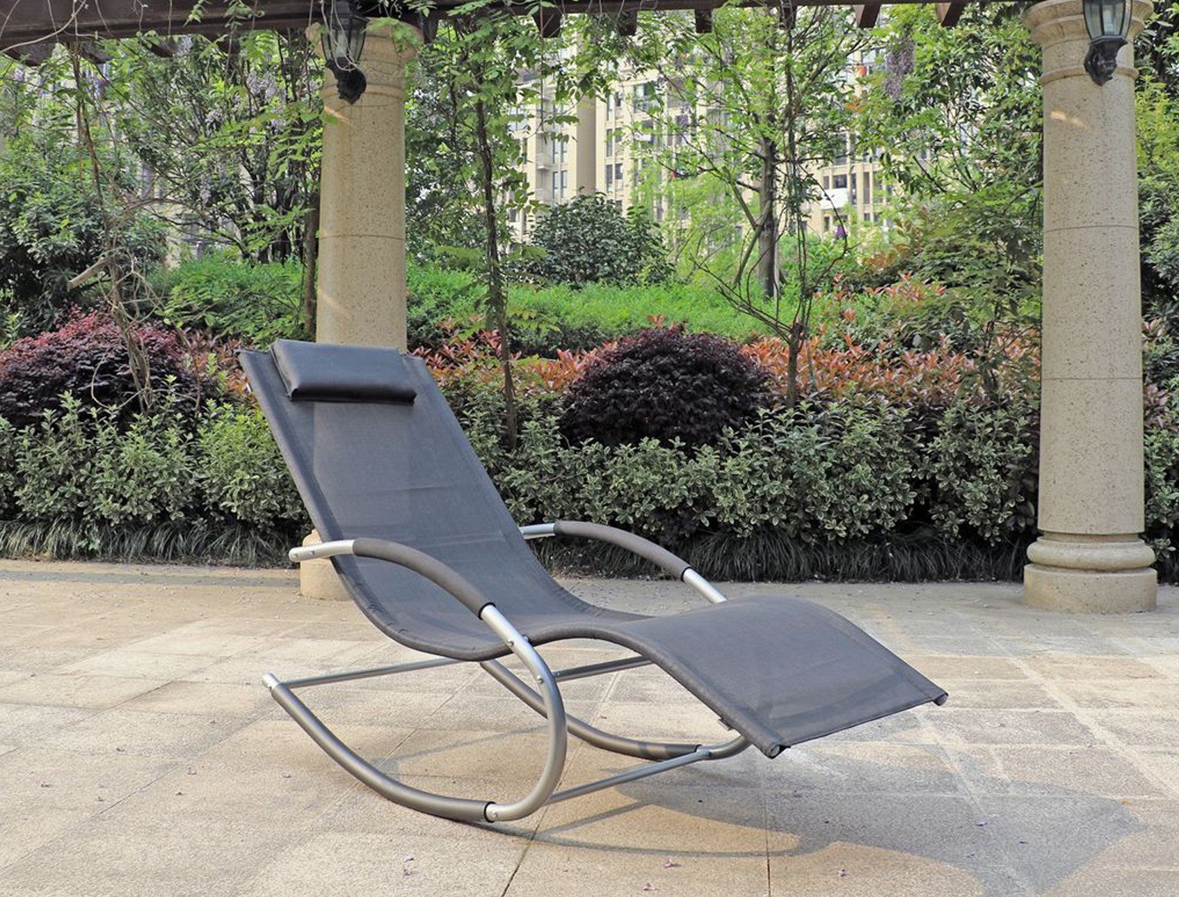 Schaukelliege NAXOS Relaxliege Gartenliege Schaukelstuhl Liegestuhl modern Garden Pleasure