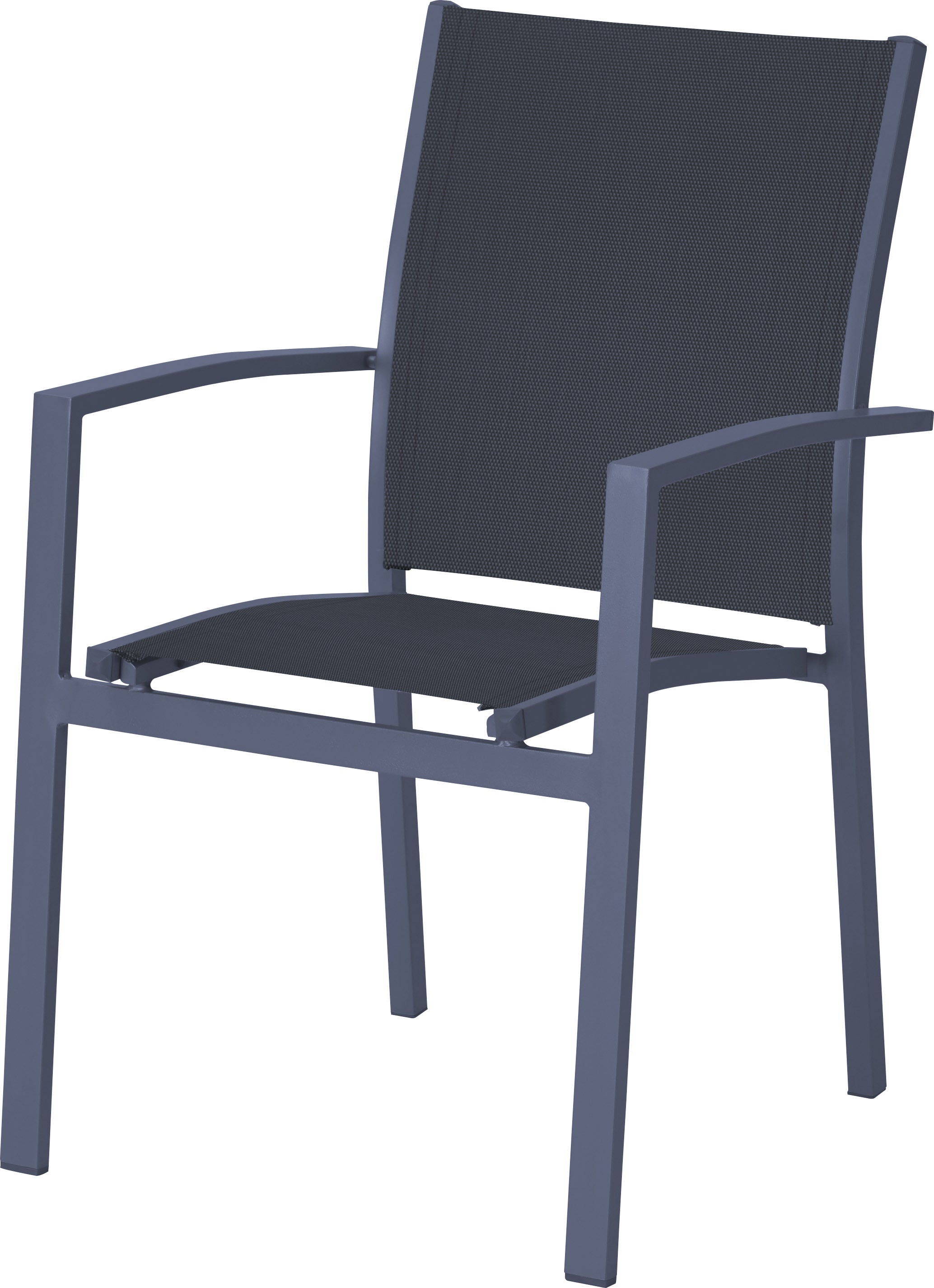 Tischgruppe ELENA 3-tlg. Sitzgruppe Aluminium Ausziehtisch Stapelstühle Garden Pleasure