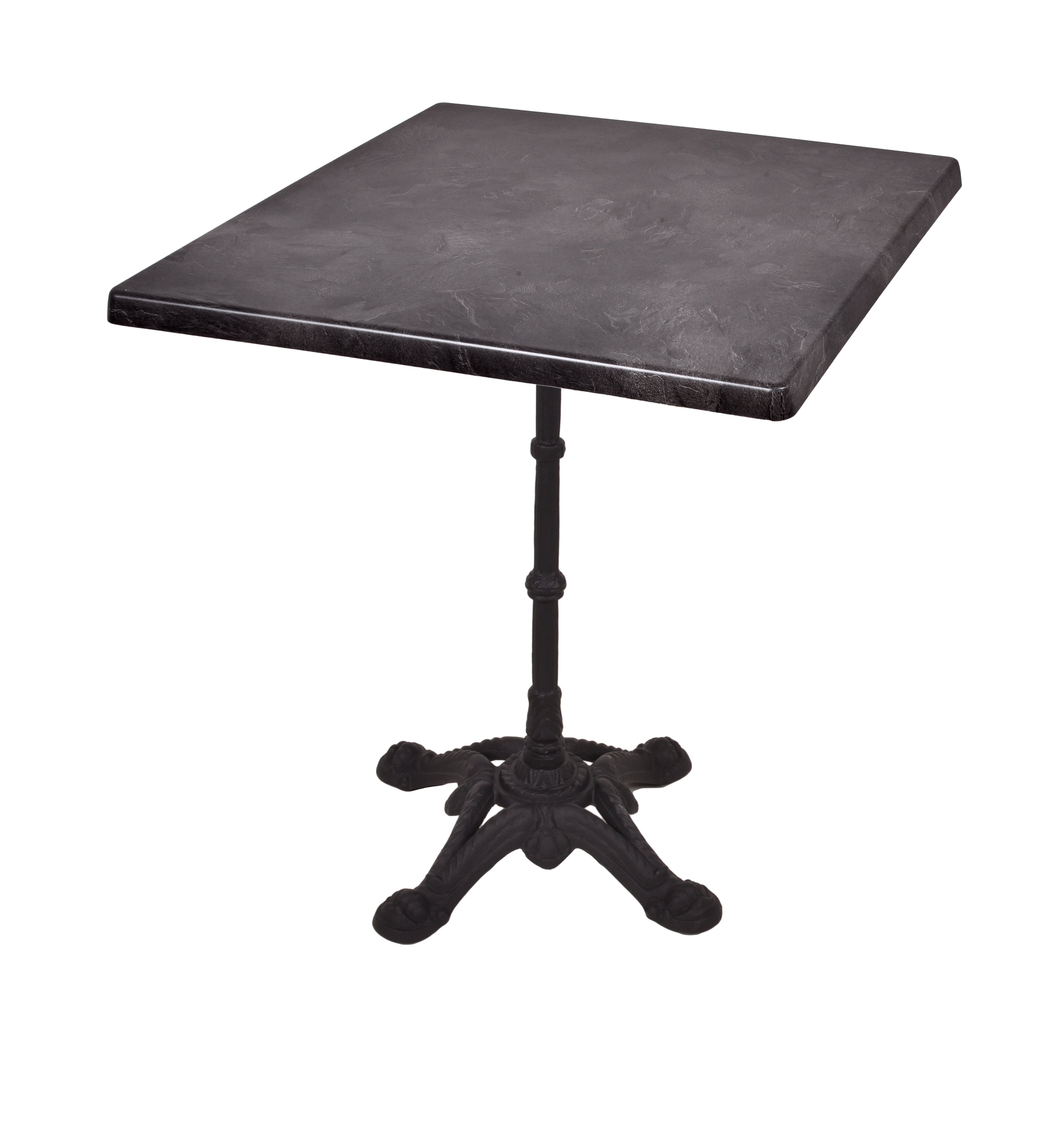 Bistrotisch CIVETTA 70x70cm Gastro-Tisch Gusseisen Dark Slate robust Garden Pleasure