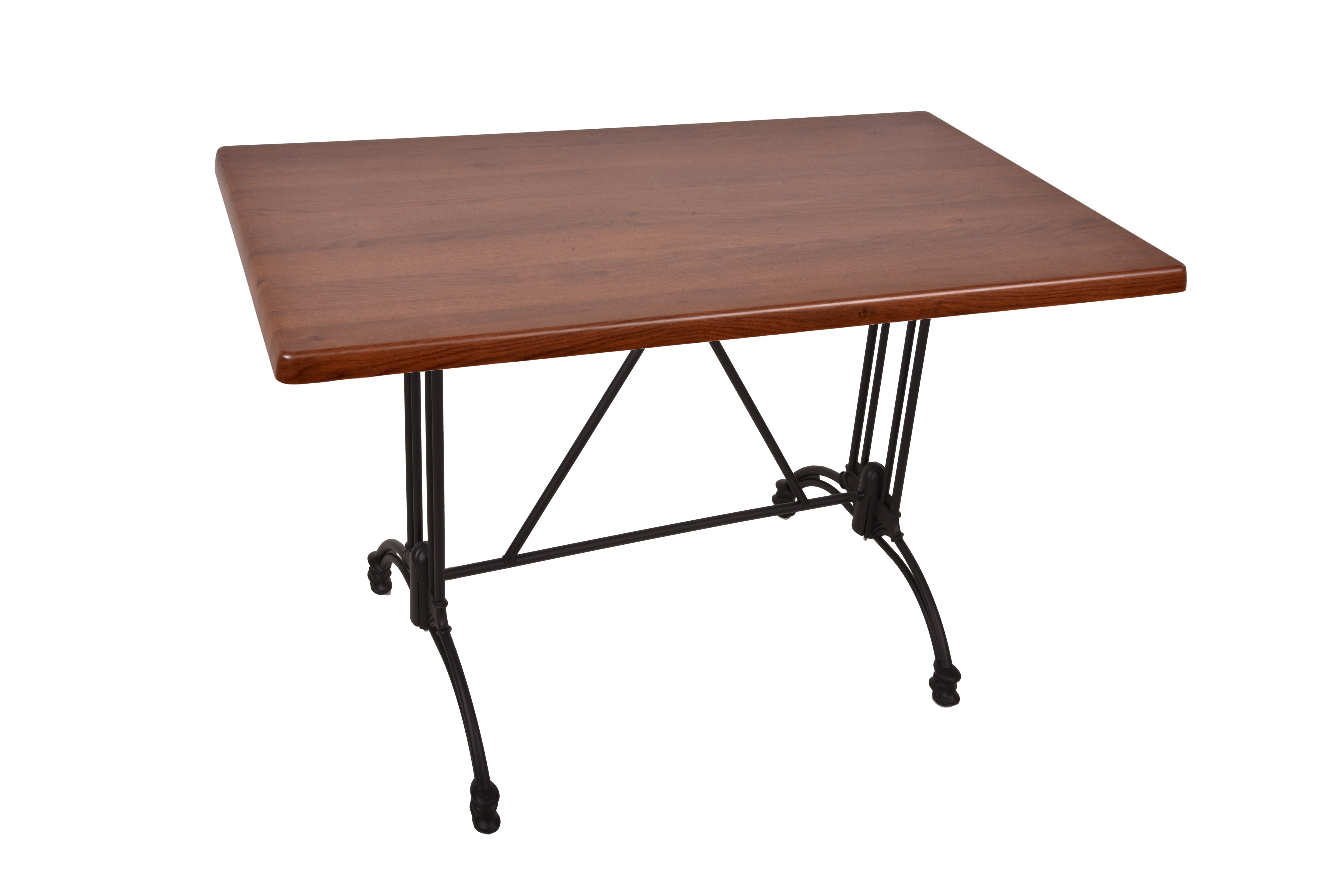 Bistrotisch MORENA 110x70cm Gartentisch Holz-Optik dunkelbraun Aluminium Garden Pleasure