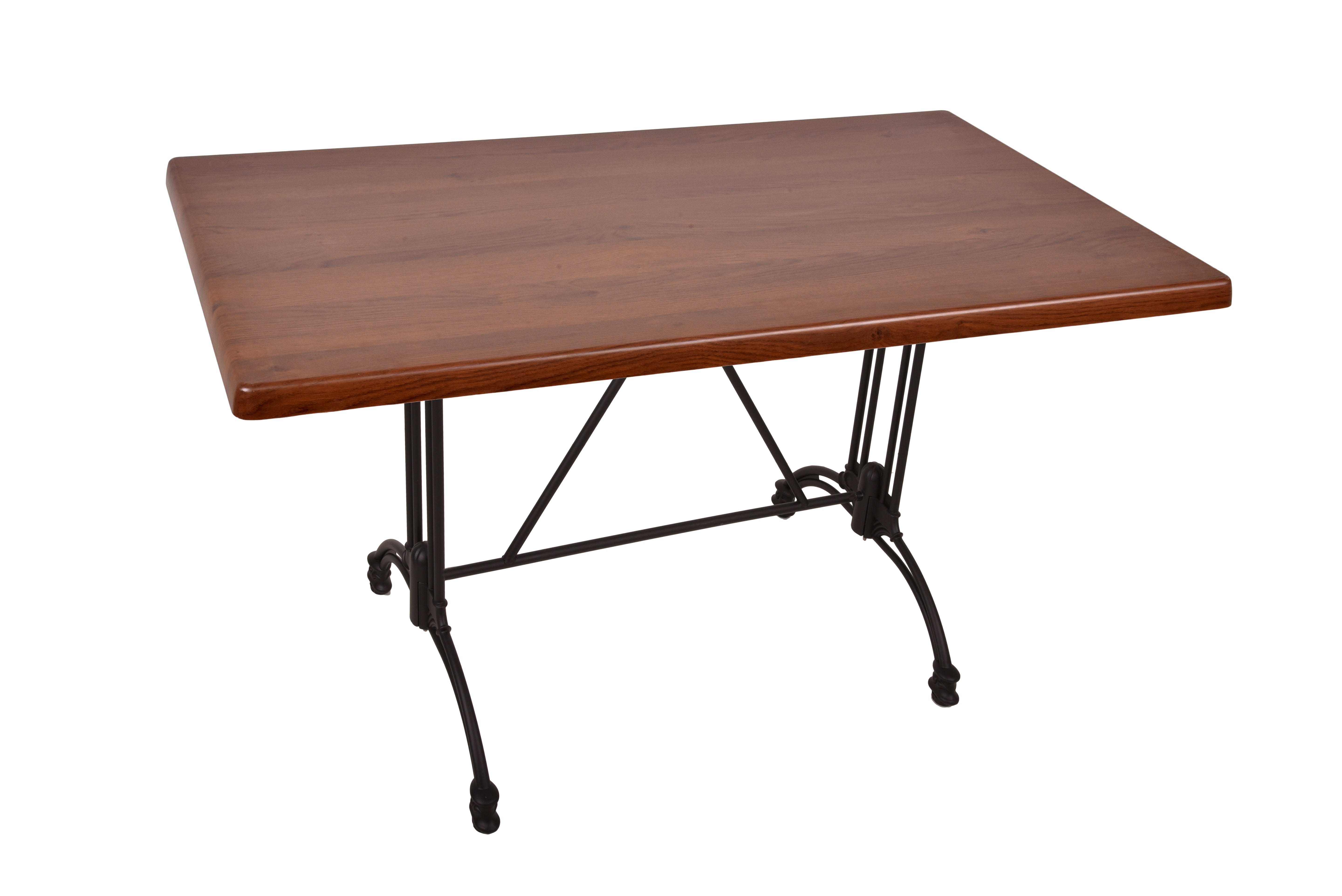 Bistrotisch MORENA 120x80cm Gartentisch Esstisch Holz-Optik dunkelbraun Garden Pleasure