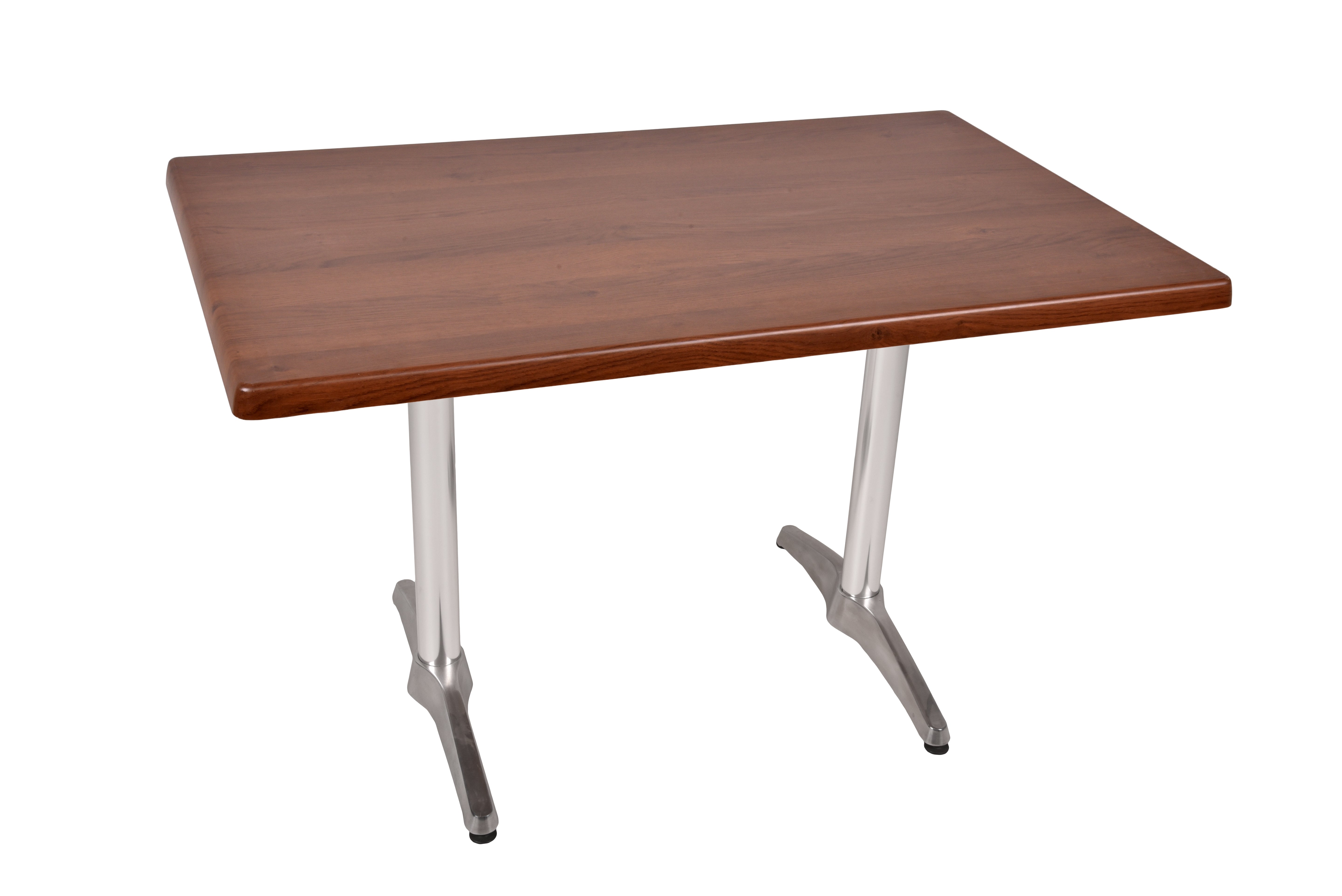 Bistrotisch BRENTA 120x80cm Gartentisch Holz-Optik dunkelbraun Aluminium Garden Pleasure