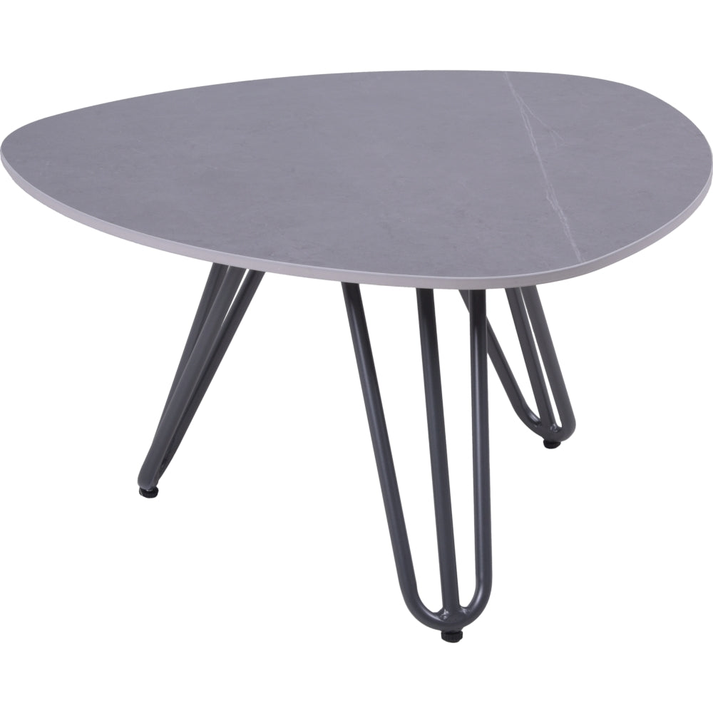 Beistelltisch EMILIA Loungetisch Couchtisch Sofatisch Aluminium Steinplatte Garden Pleasure