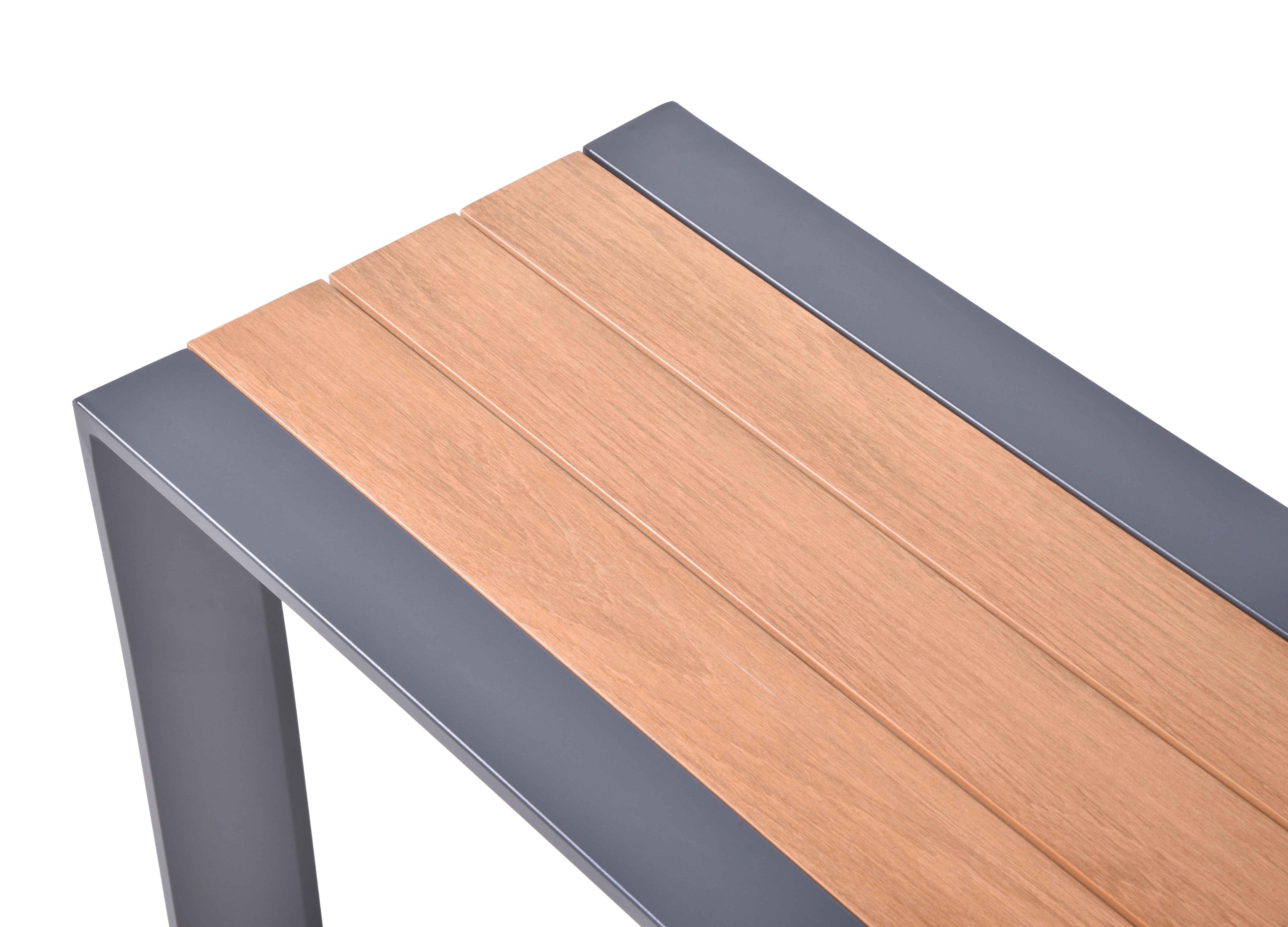 Sitzbank SILEA Gartenbank ohne Lehne Parkbank Aluminium Non-Wood Garden Pleasure