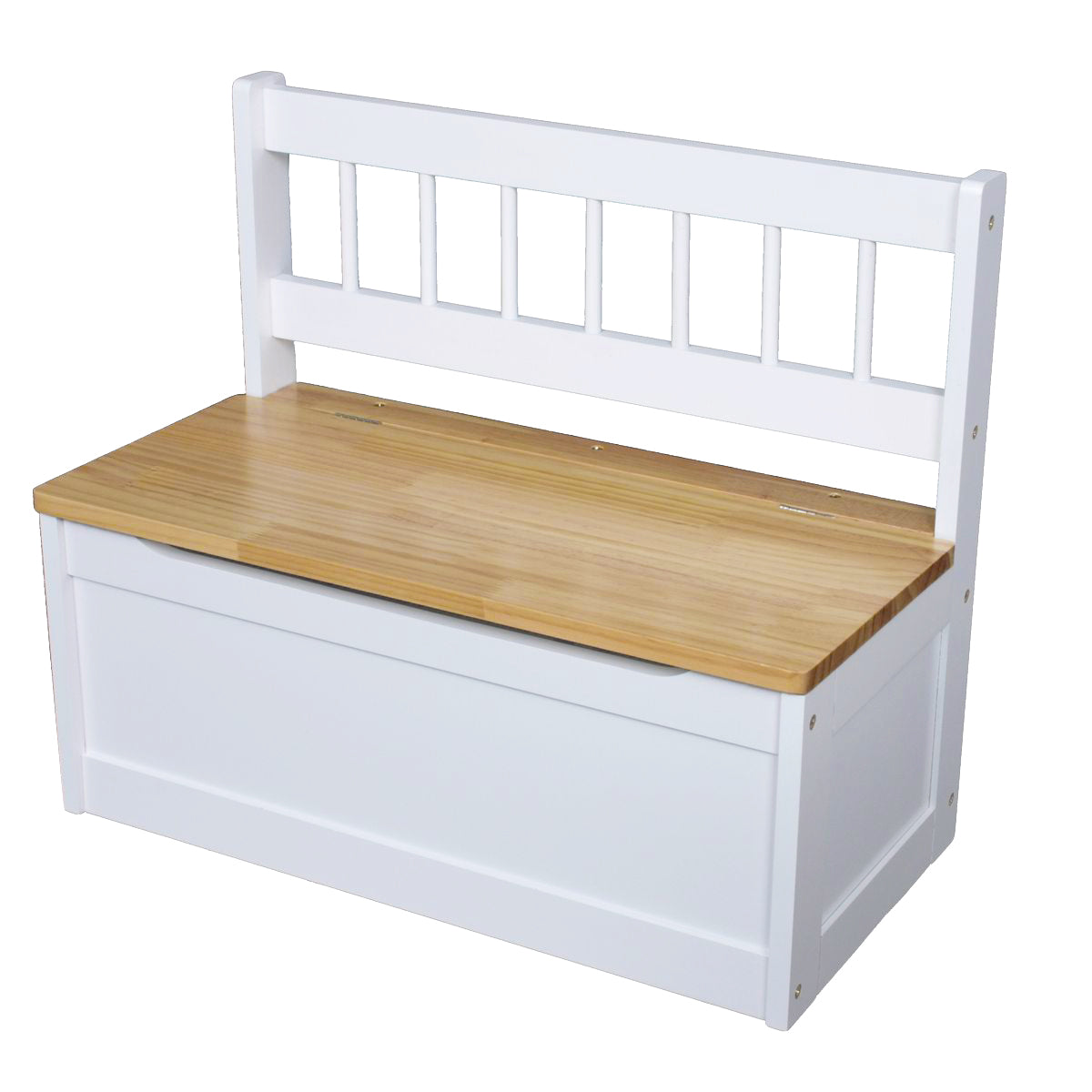 2er Set Kinder-Truhenbank Kindersitzbank mit Stauraum Spielzeugkiste Holz Garden Pleasure