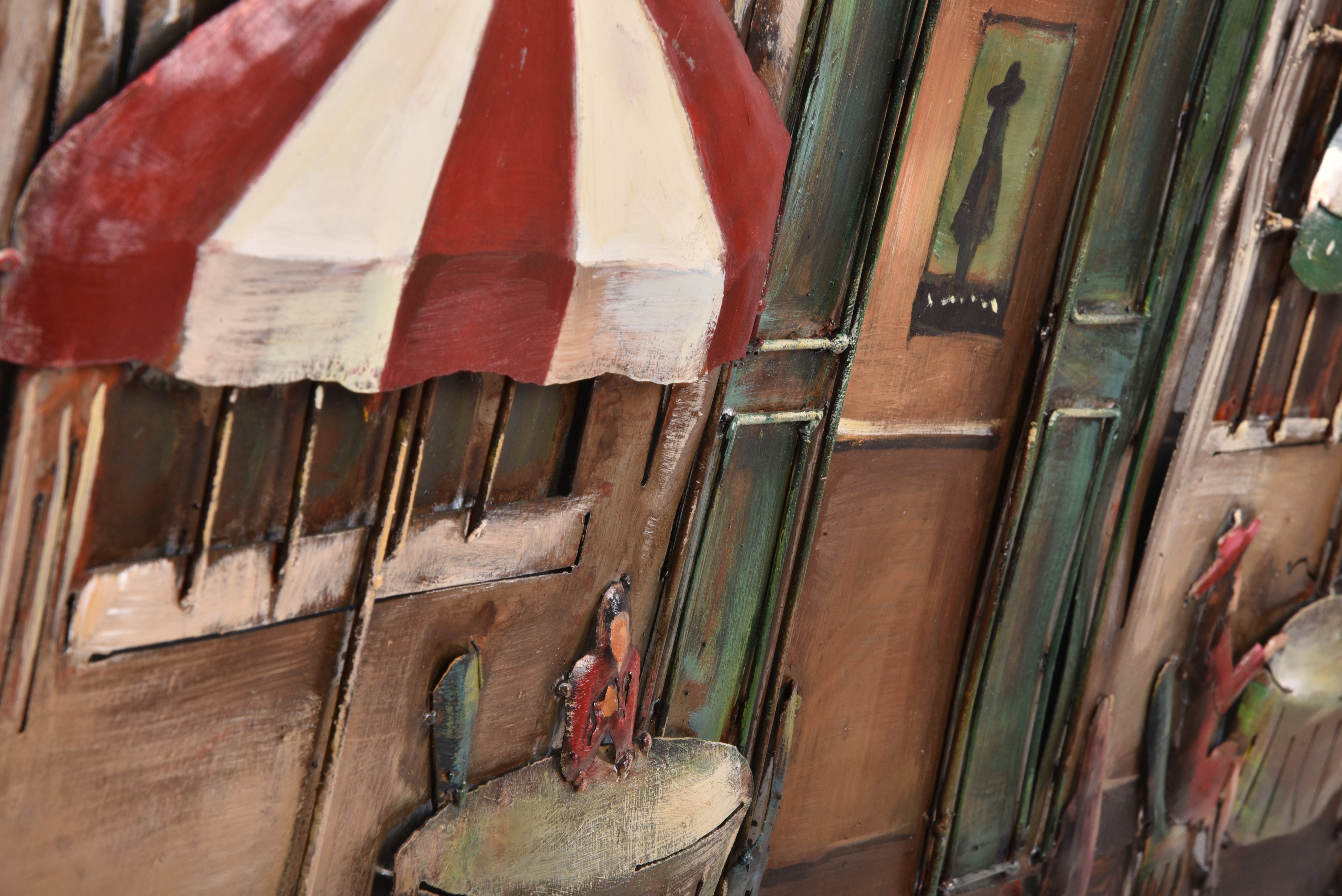 3D Metallbild English Pub Wanddeko Metall-Wandbild 3D-Kunst Vintage Interia Home & Living