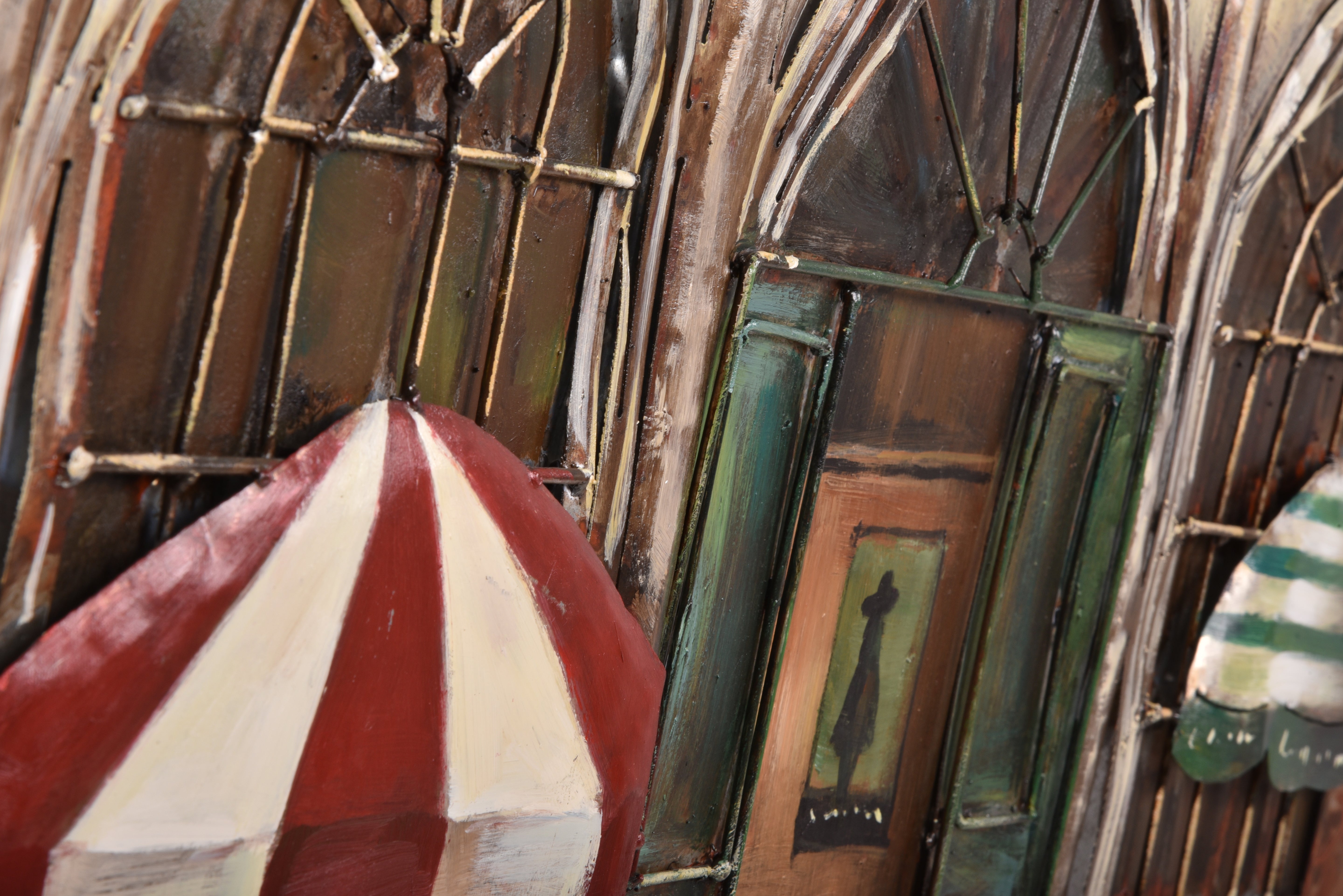 3D Metallbild English Pub Wanddeko Metall-Wandbild 3D-Kunst Vintage Interia Home & Living