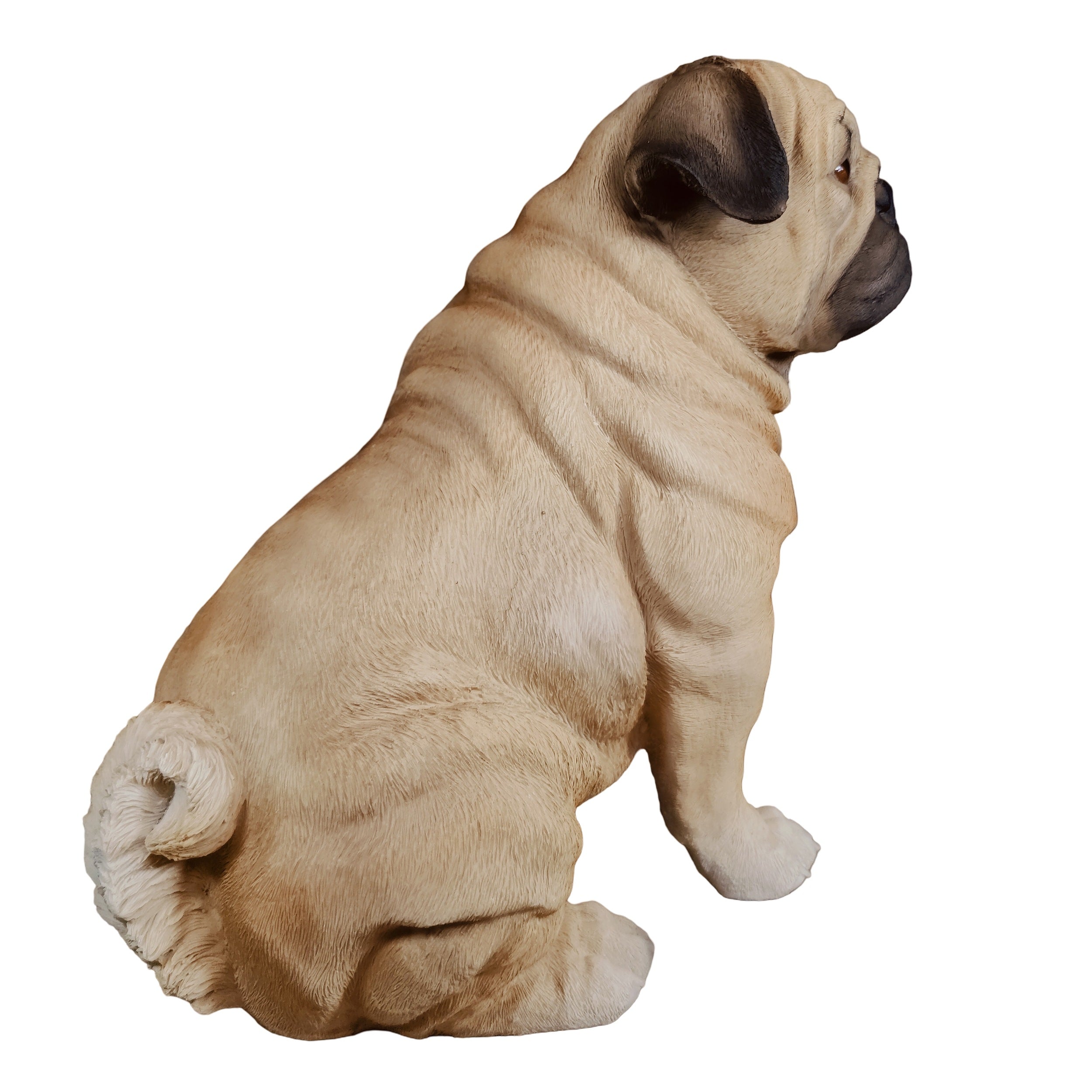 Mops Figur Hundefigur – Mops Deko Gartenfigur Hund Deko Hunde wie echt stehend oder sitzend