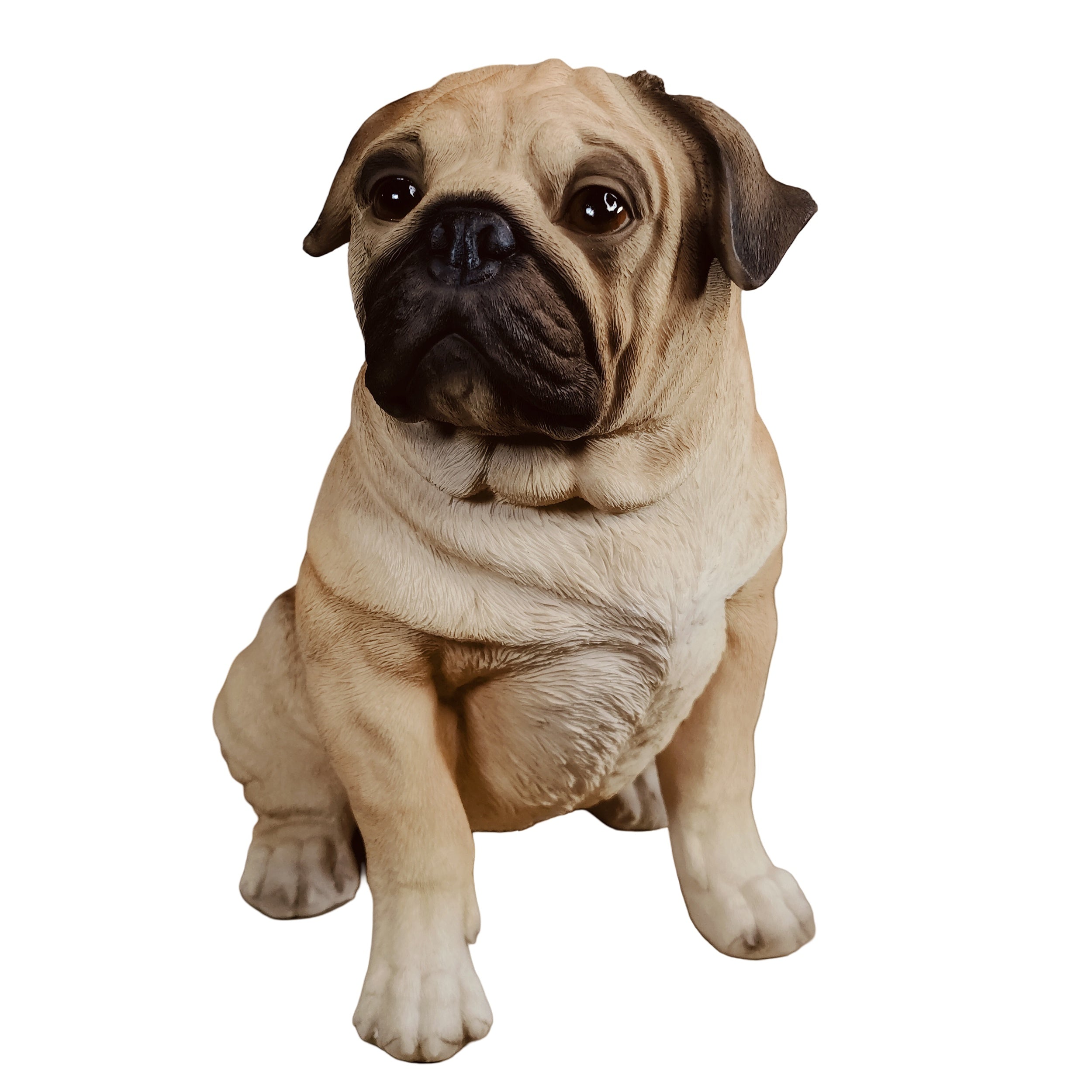 Mops Figur Hundefigur – Mops Deko Gartenfigur Hund Deko Hunde wie echt stehend oder sitzend