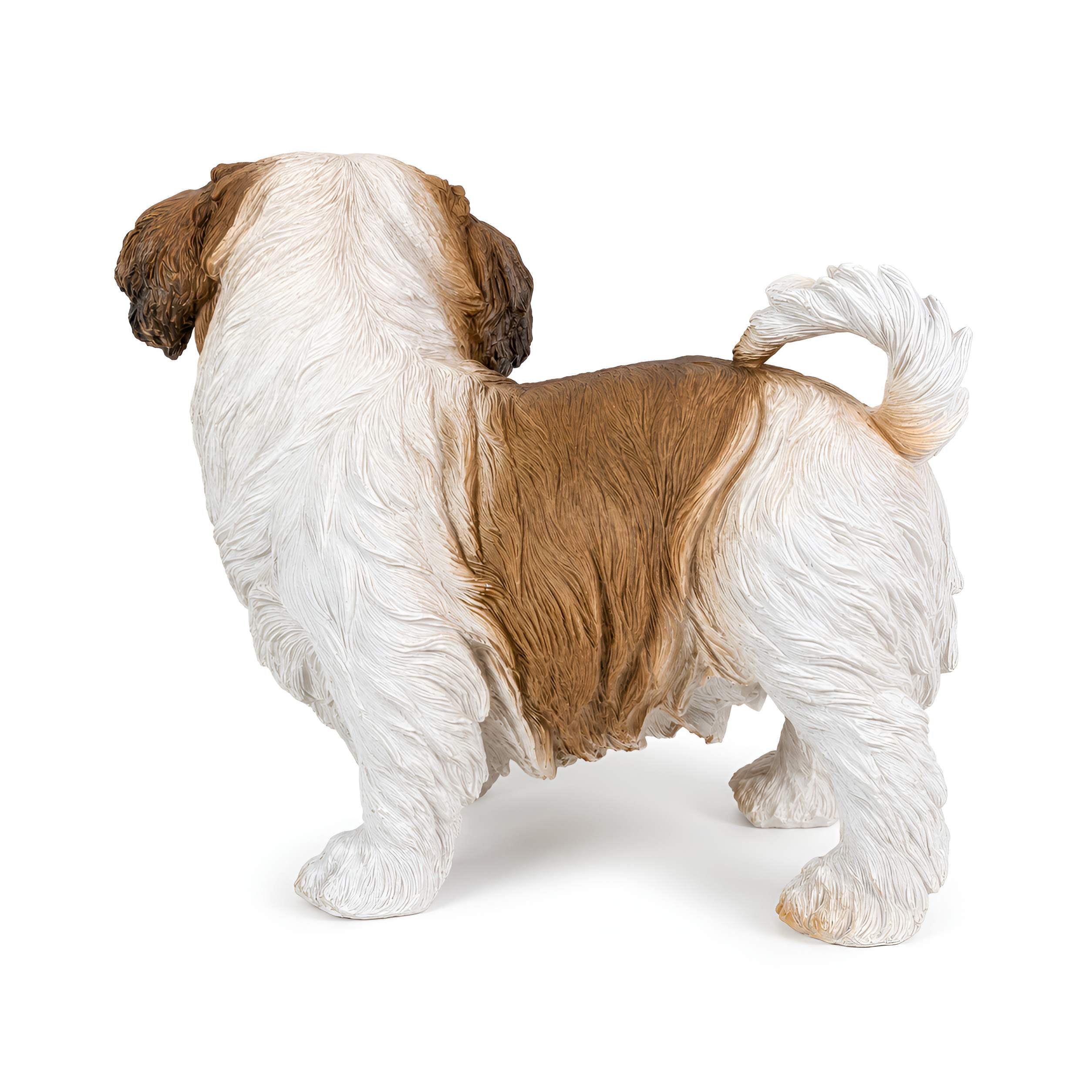 Shih Tzu Hundefigur lebensecht, Deko Hund für Haus & Garten in verschiedenen Größen, Farben & Posen