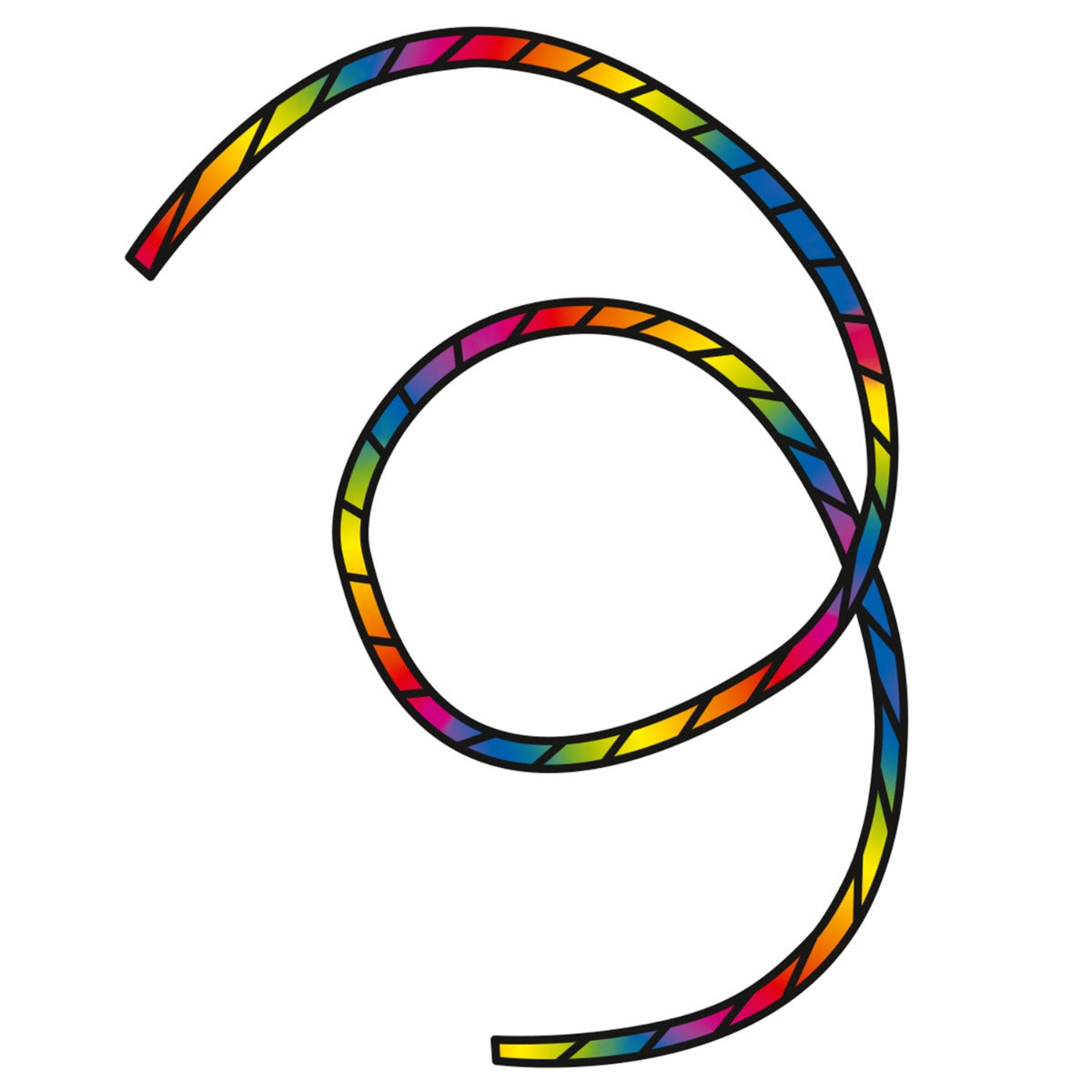 Drachenschwanz HQ Tube Tail Rainbow Spiral 6 m Leinenschmuck Drachenzubehör