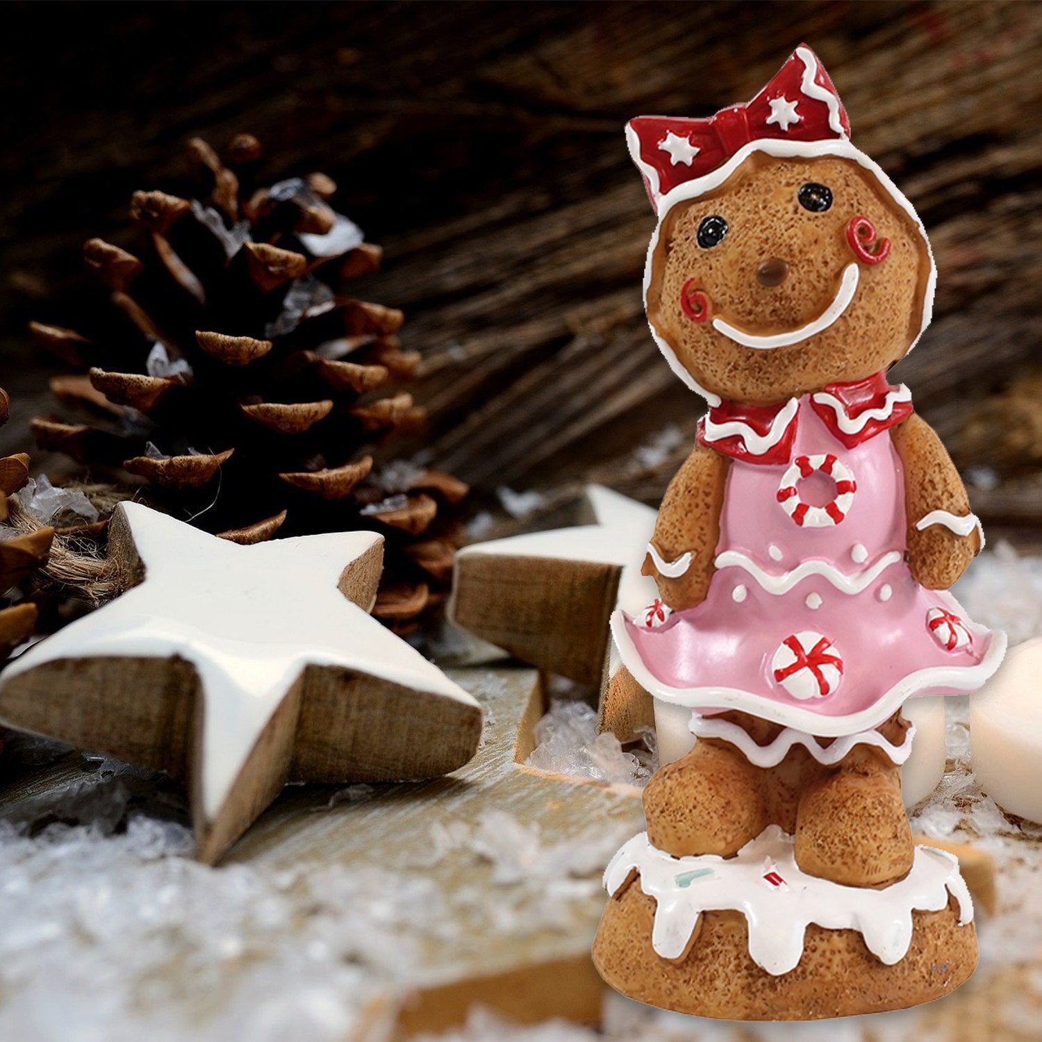 Lebkuchenfrau Girl Weihnachts Tischdeko Weihnachtsfiguren Lebkuchen Deko