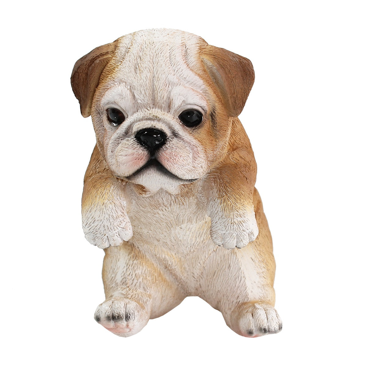 Bulldogge Figur zum Hängen Hundefigur für Blumentopf Zaun & Regal