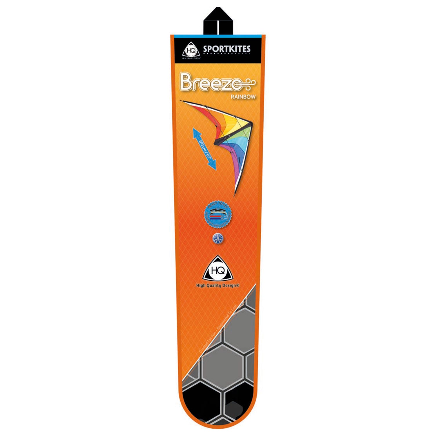 HQ Kinderdrachen Zweileiner Lenkdrachen Breezo Blaze R2F 170 cm