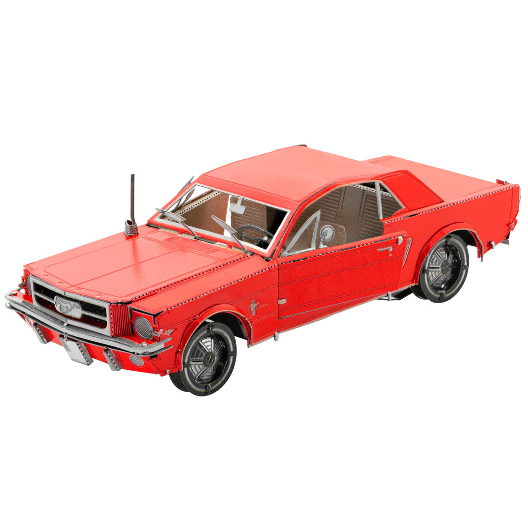 Metal Earth 1965 Ford Mustang (Red) MMS056C Modellbausatz Puzzle DIY Bausatz präzise gelasert stabil langlebig