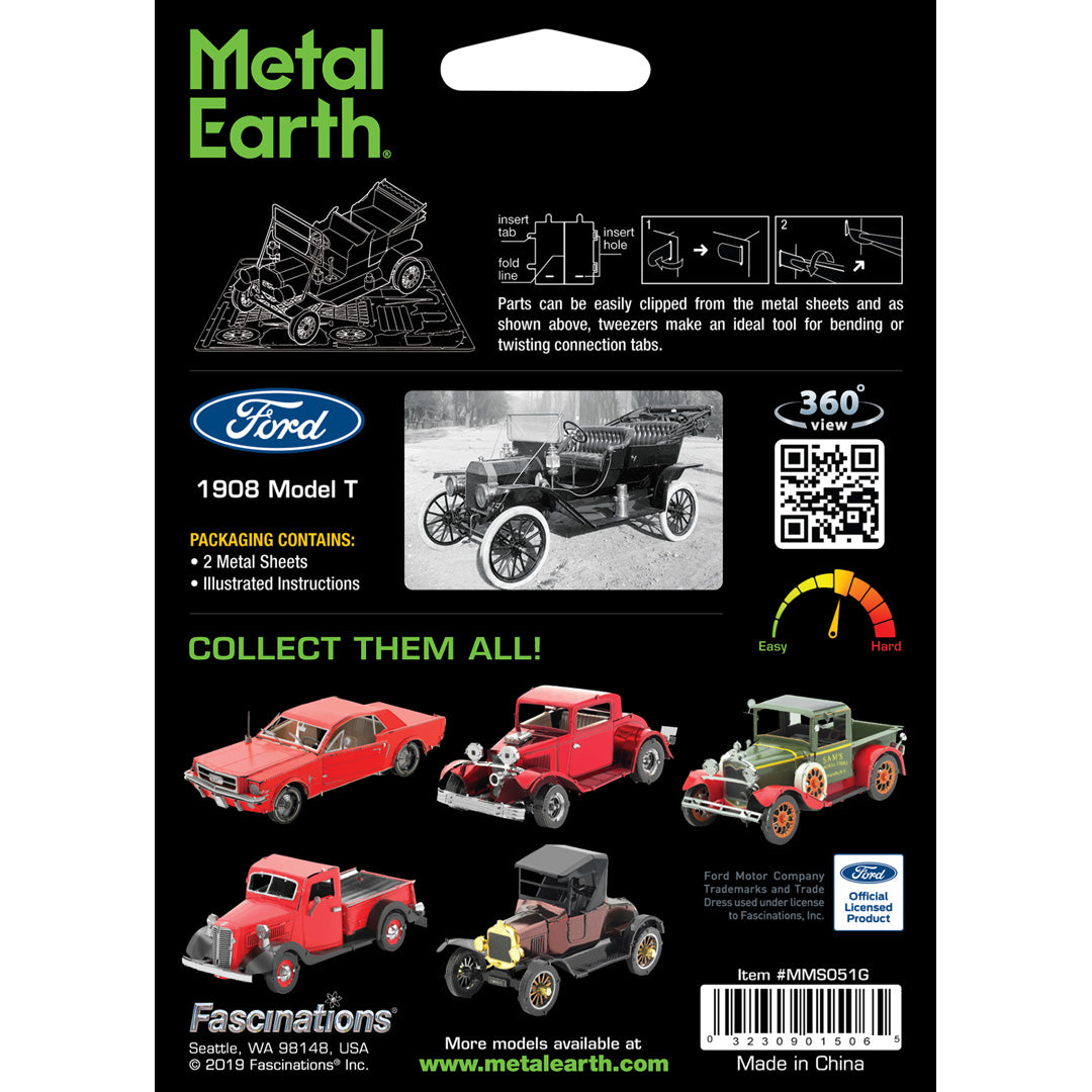Metal Earth Ford - 1908 Model T - Dark Green MMS051G Modellbausatz Puzzle DIY Bausatz präzise gelasert stabil langlebig
