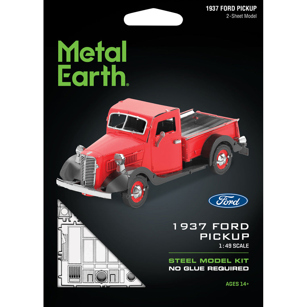 Metal Earth Ford - 1937 Ford Pickup Truck MMS199 Modellbausatz Puzzle DIY Bausatz präzise gelasert stabil langlebig