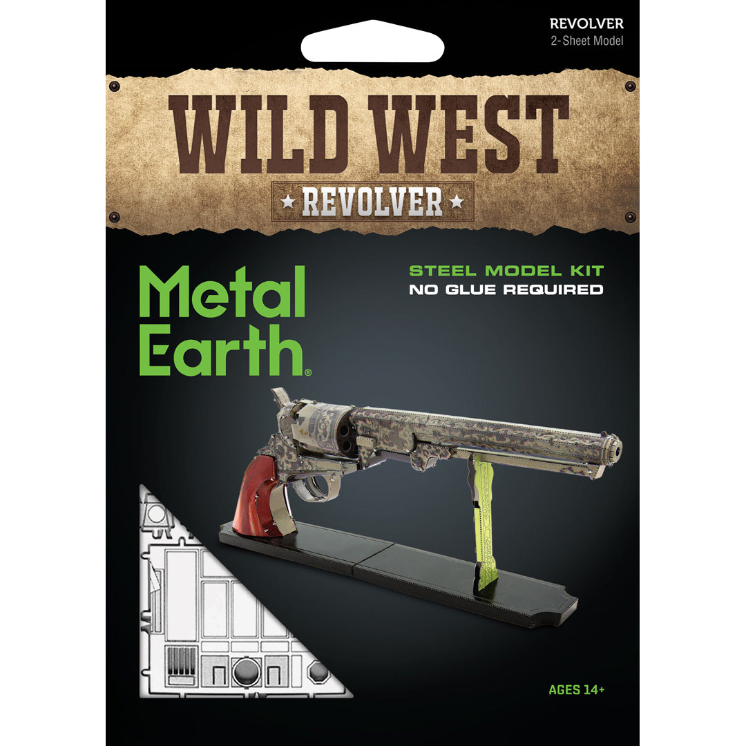Metal Earth Wild West Revolver MMS187 Modellbausatz Puzzle DIY Bausatz präzise gelasert stabil langlebig