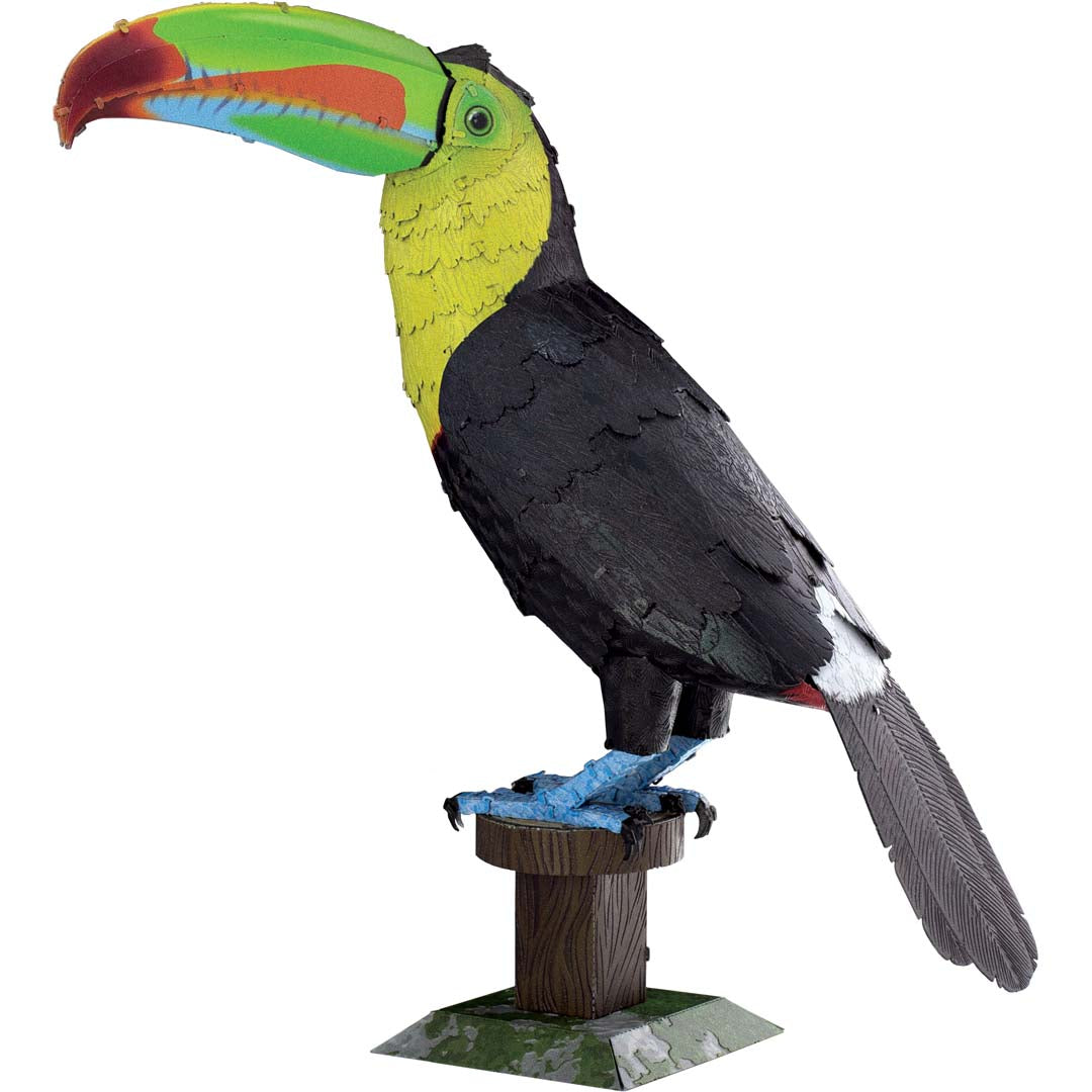 Metal Earth Keel-billed Toucan (Regenbogentukan) (farbiges Modell) ME1020 Modellbausatz Puzzle DIY Bausatz präzise gelasert stabil langlebig