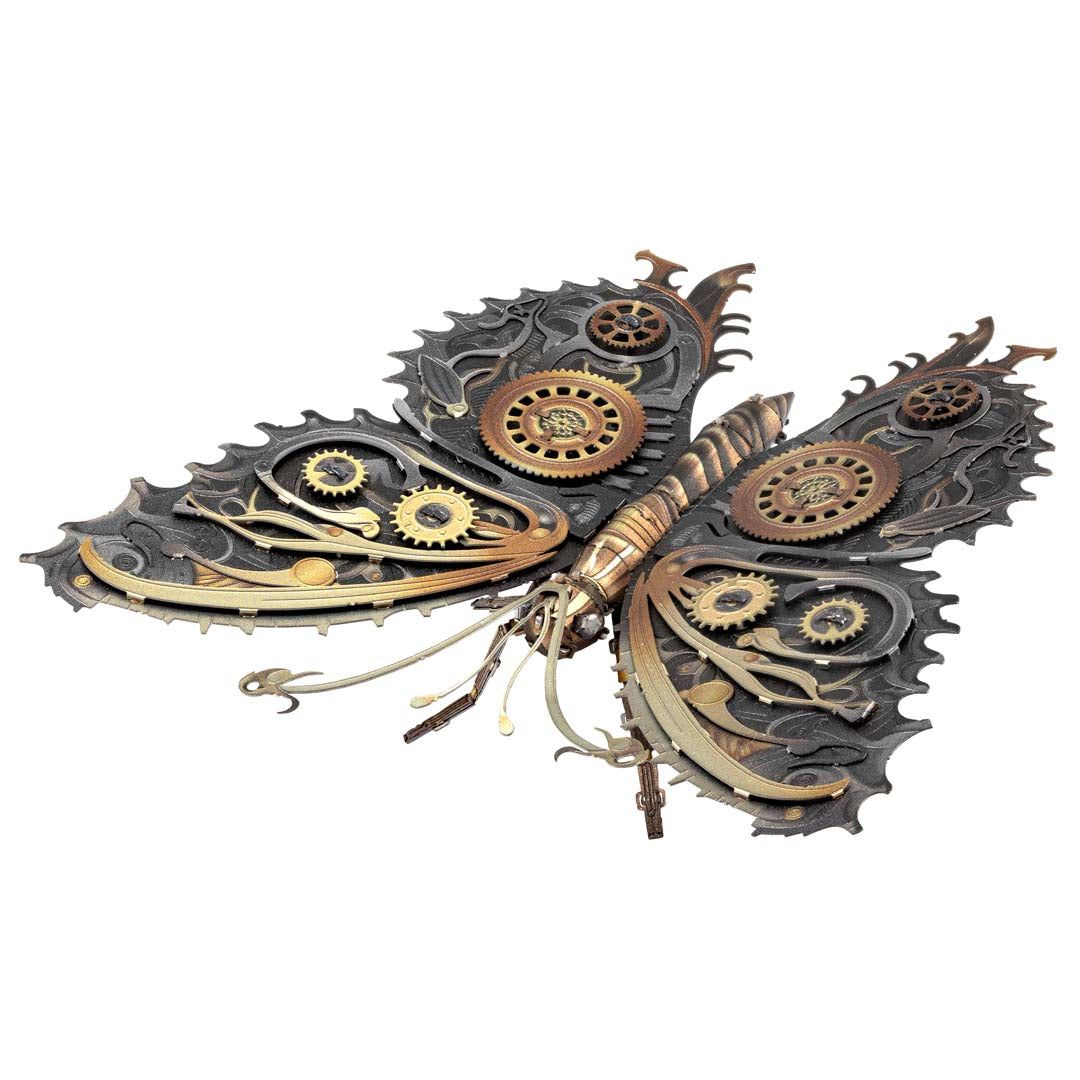 Metal Earth Steampunk Schmetterling (farbiges Modell) ME1021 Modellbausatz Puzzle DIY Bausatz präzise gelasert stabil langlebig