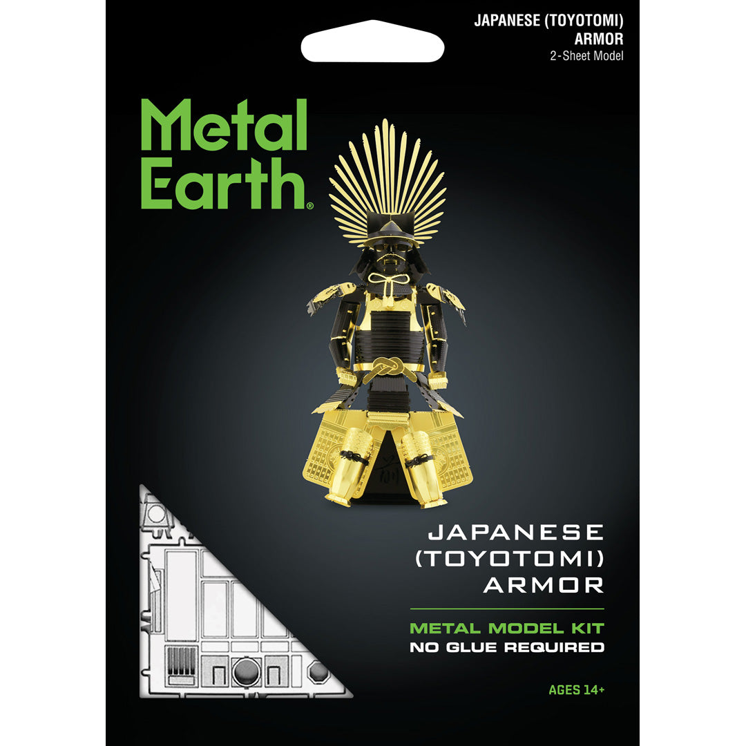 Metal Earth Armor Japanese (Toyotomi) MMS106 Modellbausatz Puzzle DIY Bausatz präzise gelasert stabil langlebig