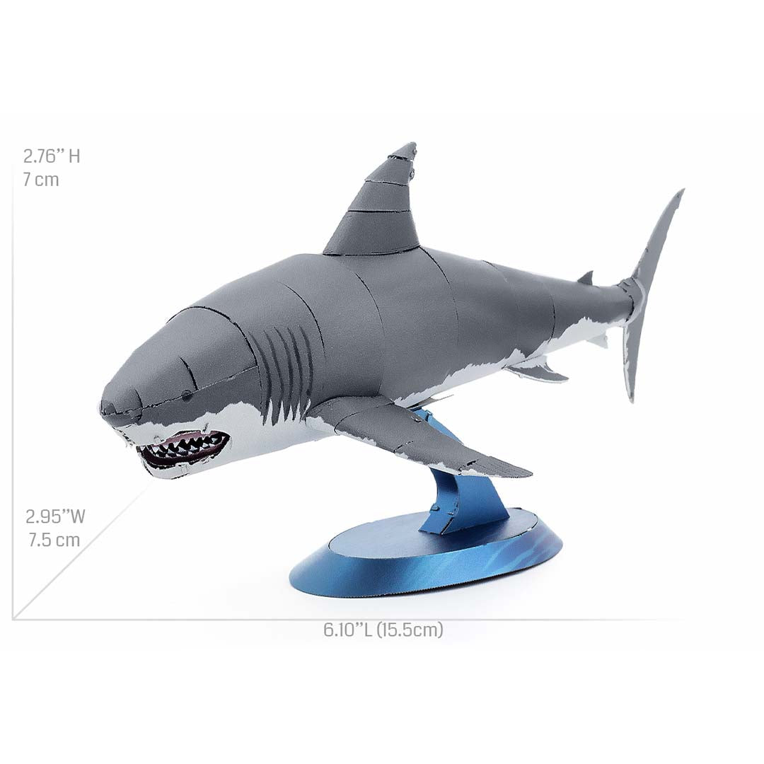Metal Earth Great White Shark ME1008 Modellbausatz Puzzle DIY Bausatz präzise gelasert stabil langlebig
