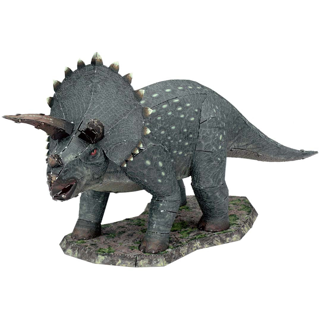 Metal Earth Triceratops (farbiges Modell) ME1011 Modellbausatz Puzzle DIY Bausatz präzise gelasert stabil langlebig