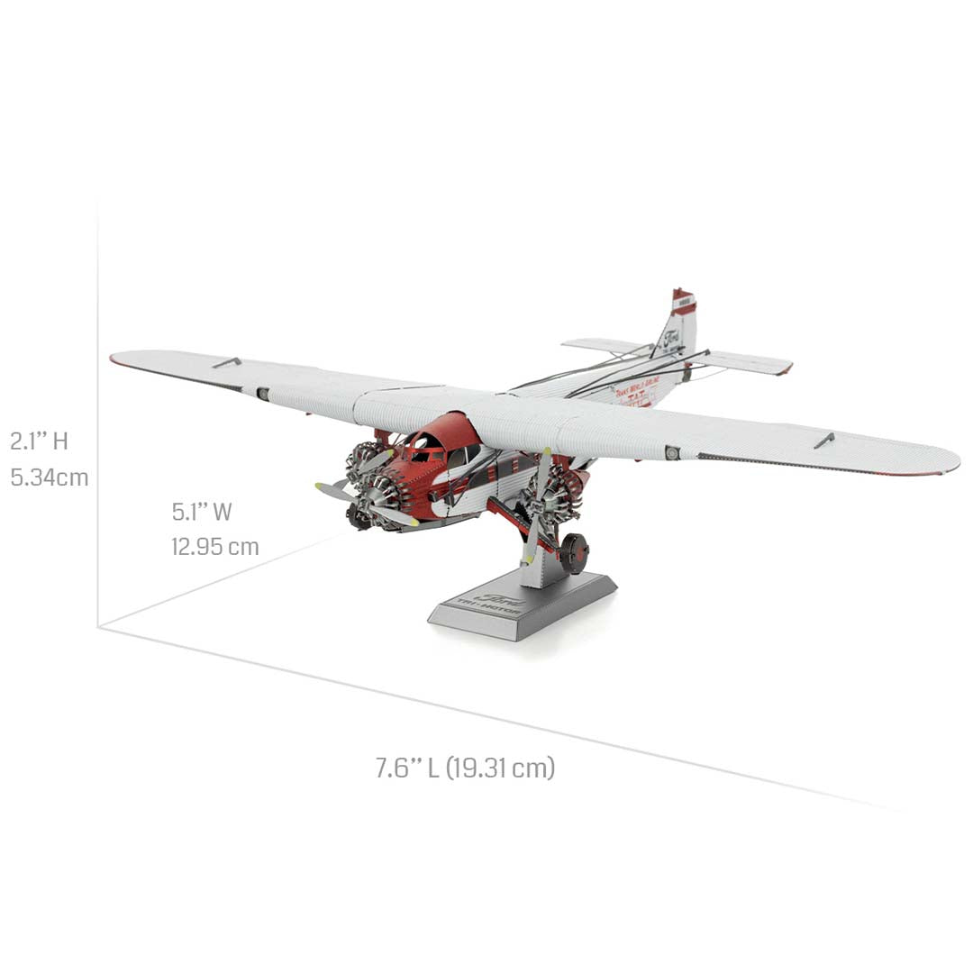 Metal Earth Ford Trimotor (Tin Goose) MMS467 Modellbausatz Puzzle DIY Bausatz präzise gelasert stabil langlebig