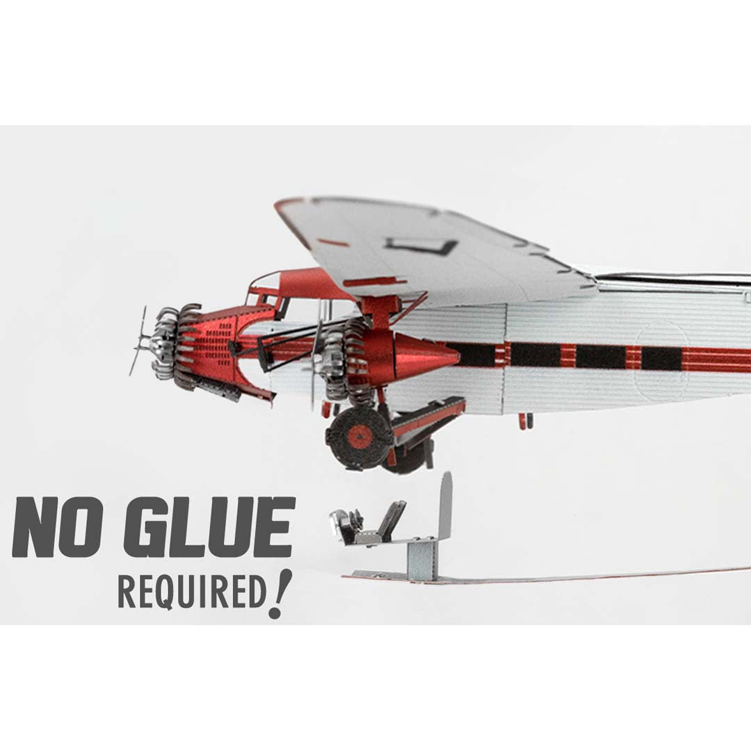 Metal Earth Ford Trimotor (Tin Goose) MMS467 Modellbausatz Puzzle DIY Bausatz präzise gelasert stabil langlebig