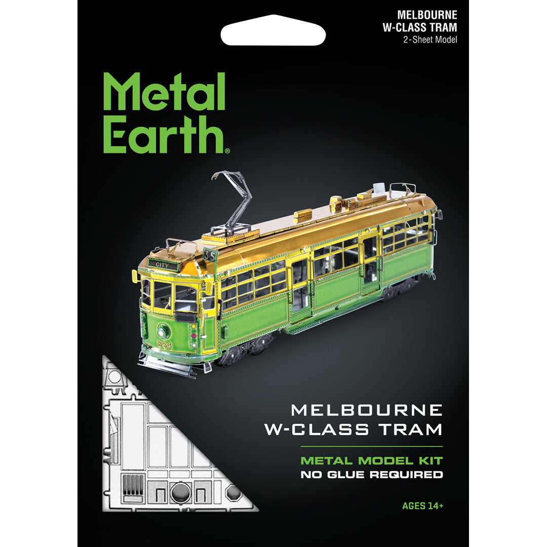 Metal Earth Melbourne W-Class Tram MMS158 Modellbausatz Puzzle DIY Bausatz präzise gelasert stabil langlebig