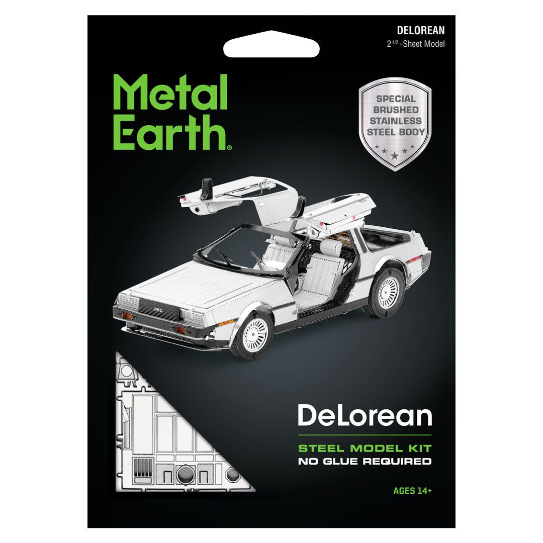 Metal Earth Delorean MMS181 Modellbausatz Puzzle DIY Bausatz präzise gelasert stabil langlebig