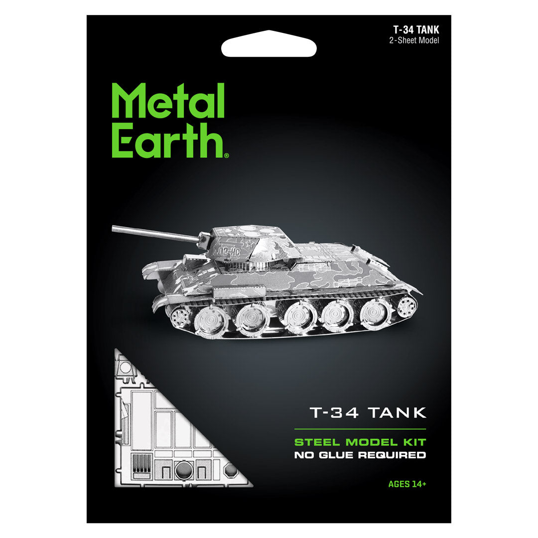 Metal Earth T-34 Tank MMS201 Modellbausatz Puzzle DIY Bausatz präzise gelasert stabil langlebig