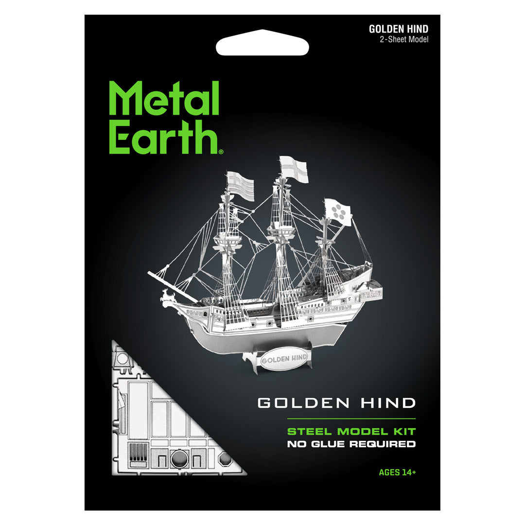 Metal Earth Golden Hind MMS049 Modellbausatz Puzzle DIY Bausatz präzise gelasert stabil langlebig