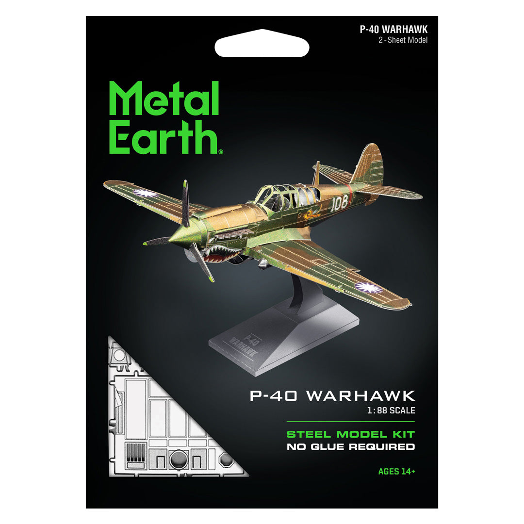 Metal Earth P-40 Warhawk MMS213 Modellbausatz Puzzle DIY Bausatz präzise gelasert stabil langlebig