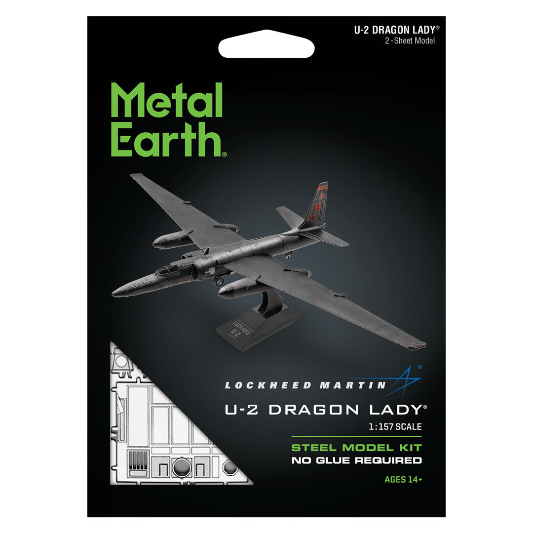 Metal Earth Lockheed U-2 Dragon Lady MMS214 Modellbausatz Puzzle DIY Bausatz präzise gelasert stabil langlebig