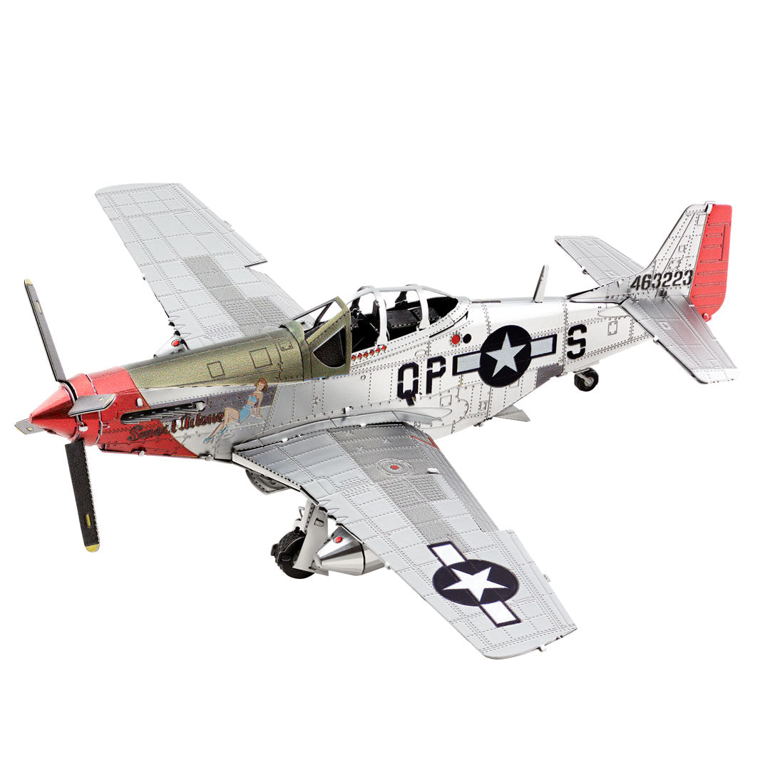Metal Earth P-51D Mustang Sweet Arlene MMS180 Modellbausatz Puzzle DIY Bausatz präzise gelasert stabil langlebig