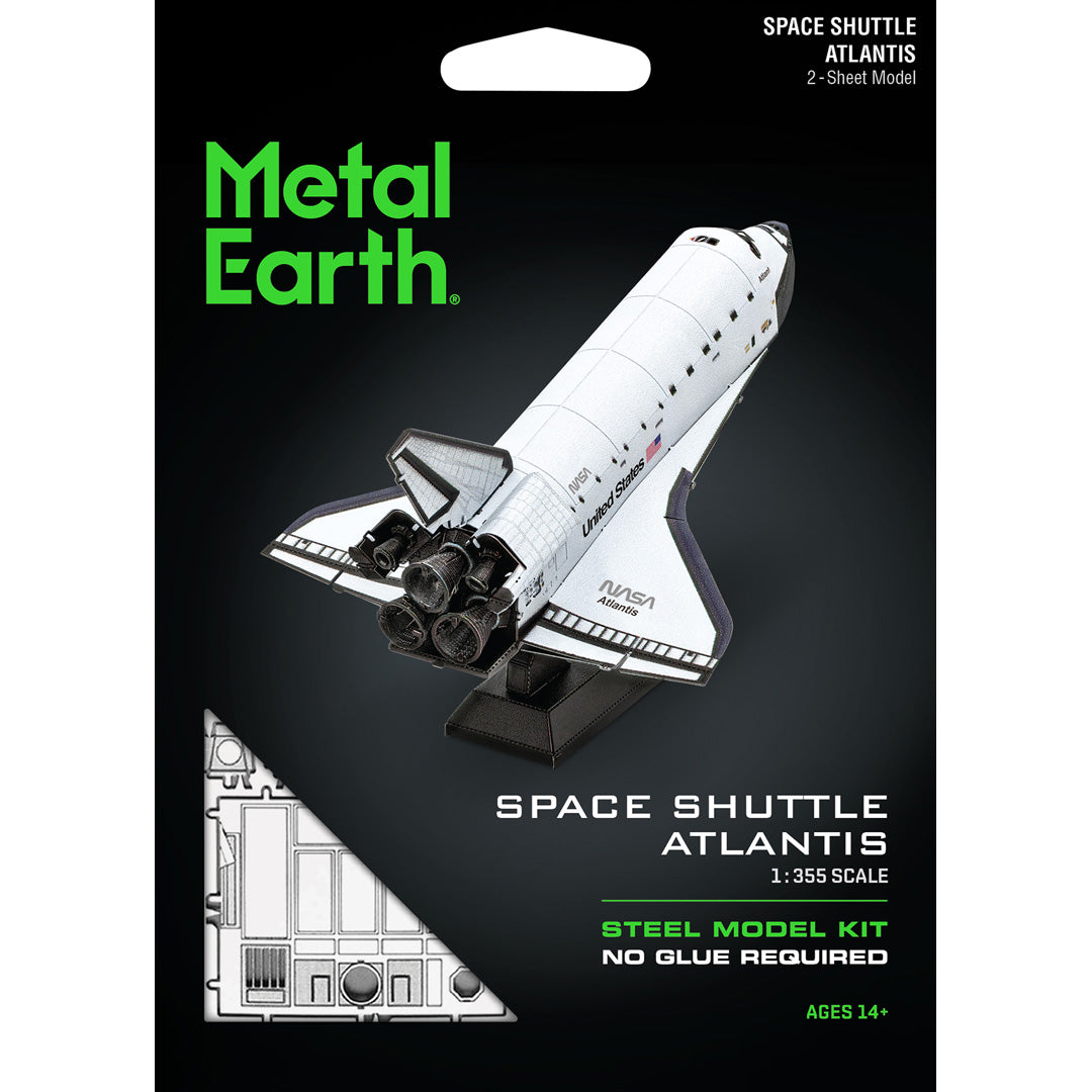 Metal Earth Space Shuttle Atlantis (colored) MMS211A Modellbausatz Puzzle DIY Bausatz präzise gelasert stabil langlebig