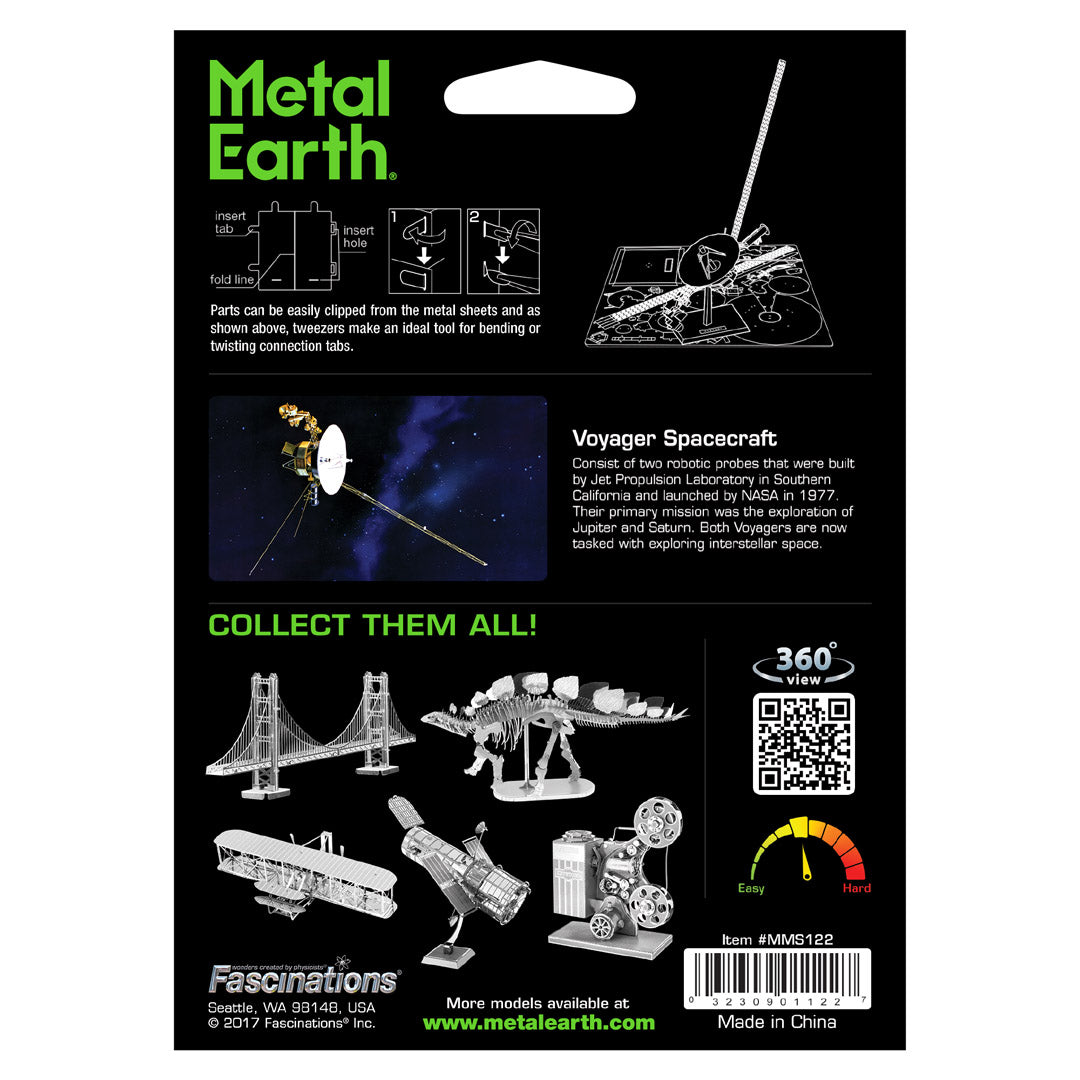 Metal Earth Voyager Spacecraft MMS122 Modellbausatz Puzzle DIY Bausatz präzise gelasert stabil langlebig