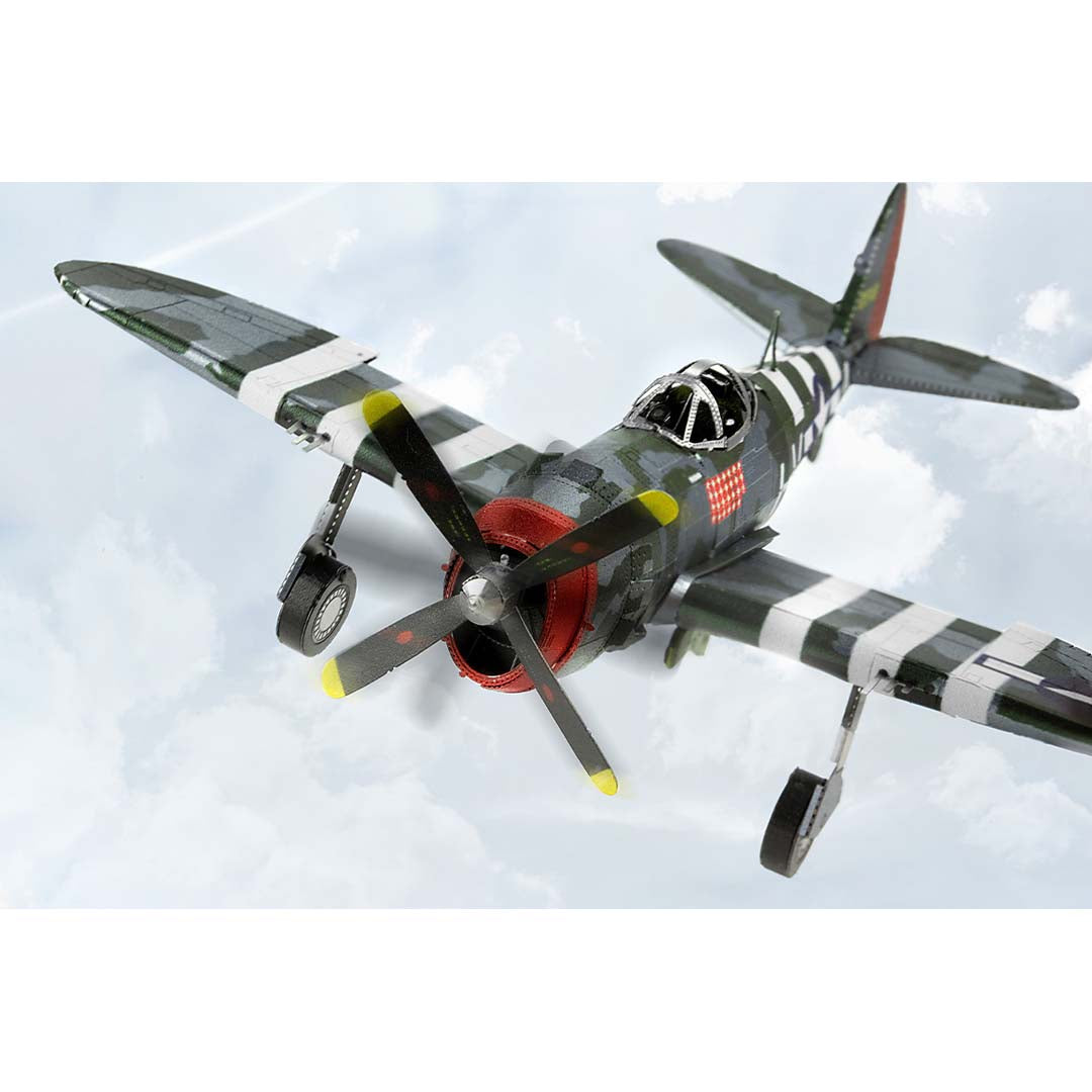 Metal Earth P47-Thunderbolt ME1002 Modellbausatz Puzzle DIY Bausatz präzise gelasert stabil langlebig