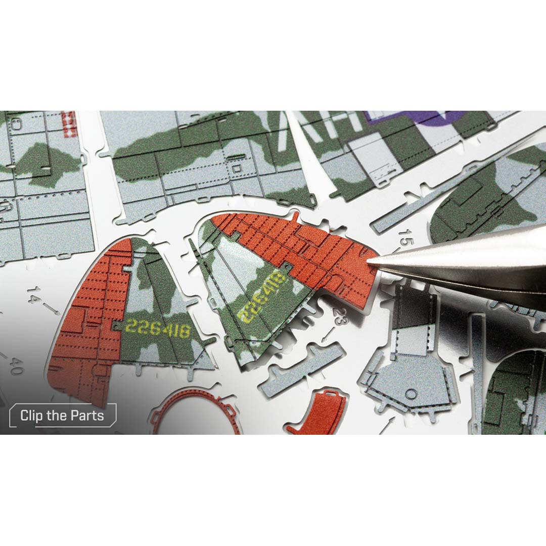 Metal Earth P47-Thunderbolt ME1002 Modellbausatz Puzzle DIY Bausatz präzise gelasert stabil langlebig