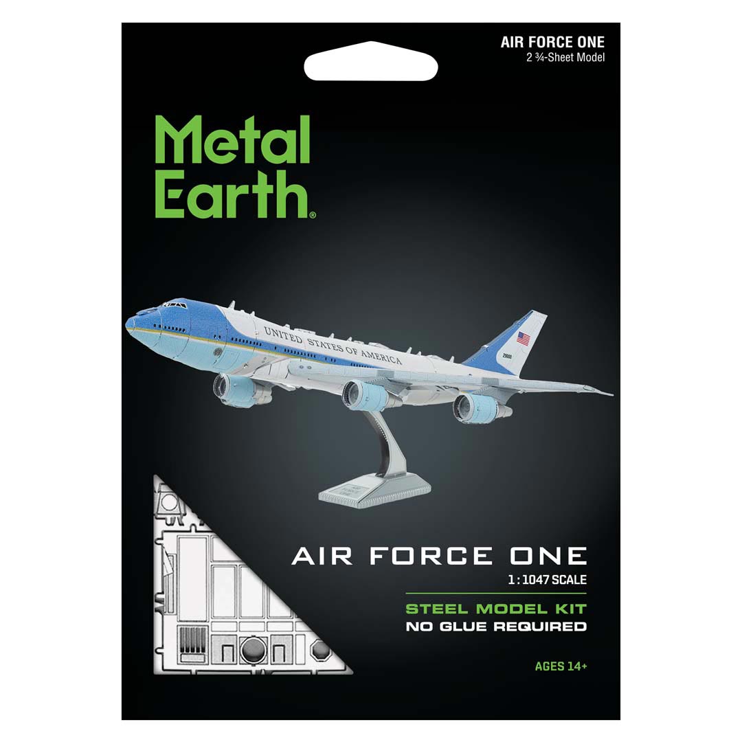 Metal Earth Air Force One ME1001 Modellbausatz Puzzle DIY Bausatz präzise gelasert stabil langlebig