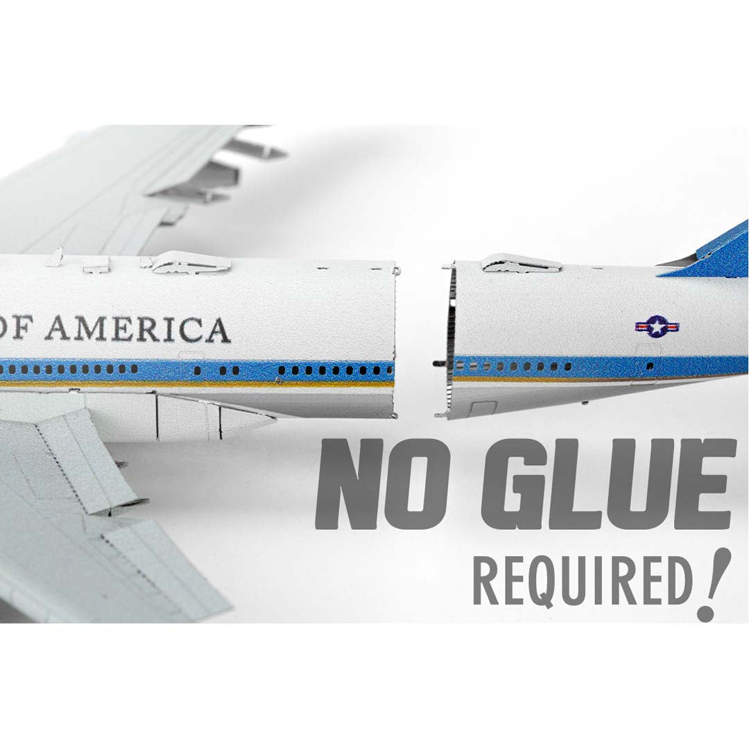 Metal Earth Air Force One ME1001 Modellbausatz Puzzle DIY Bausatz präzise gelasert stabil langlebig