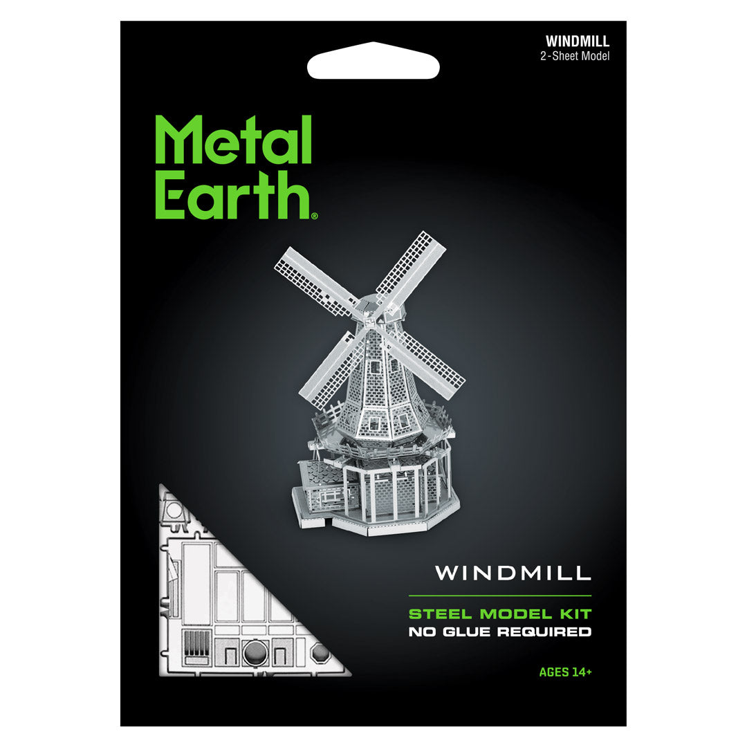 Metal Earth Windmill MMS038 Modellbausatz Puzzle DIY Bausatz präzise gelasert stabil langlebig