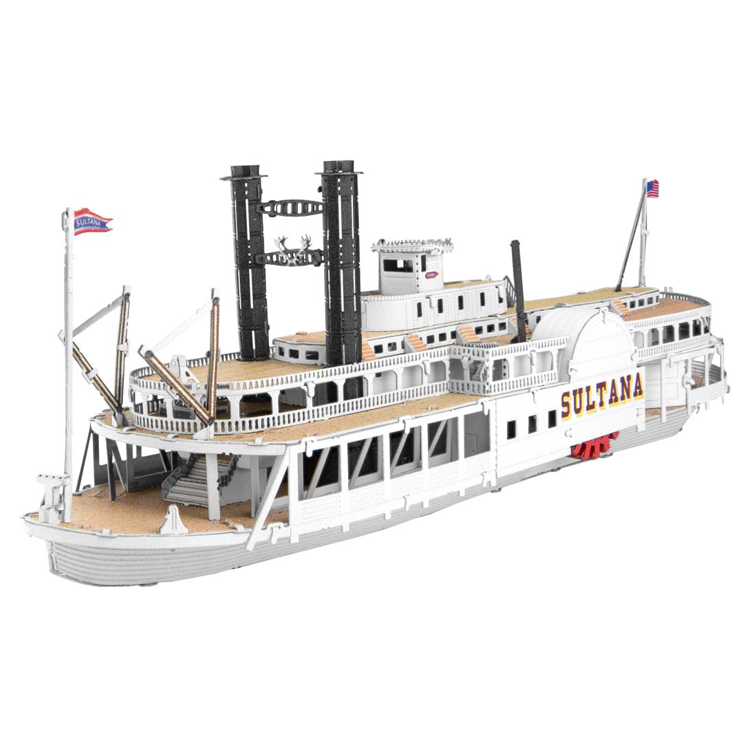 Metal Earth Sultana Steamboat (Mississippi-Dampfer) ME1019 Modellbausatz Puzzle DIY Bausatz präzise gelasert stabil langlebig