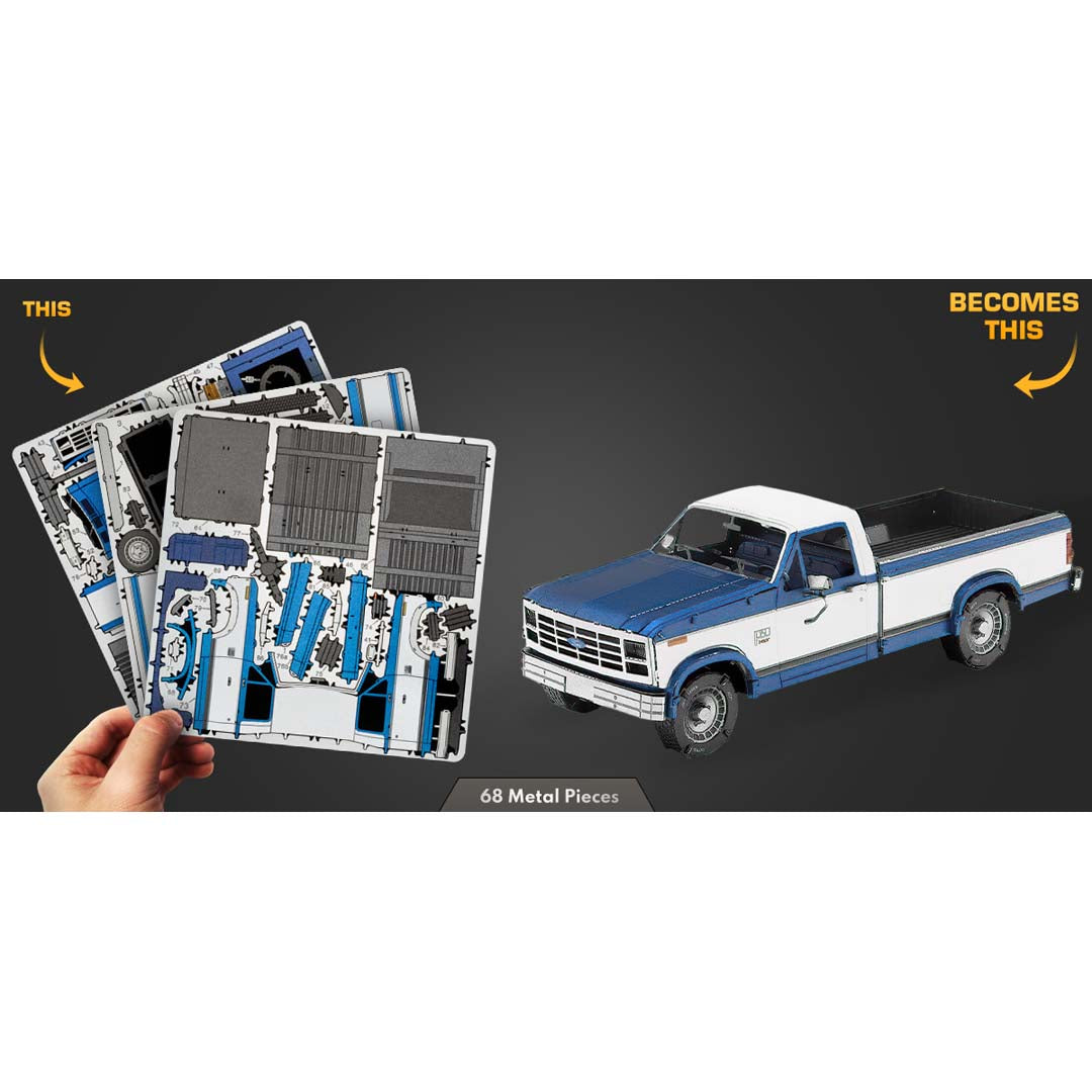 Metal Earth FORD 1982 FORD F-150 ME1004 Modellbausatz Puzzle DIY Bausatz präzise gelasert stabil langlebig