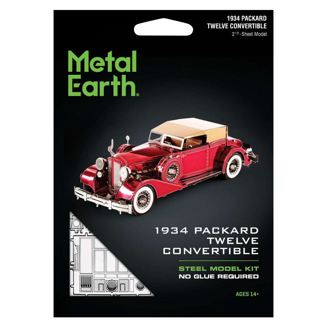 Metal Earth 1934 Packard Twelve Convertible MMS175 Modellbausatz Puzzle DIY Bausatz präzise gelasert stabil langlebig