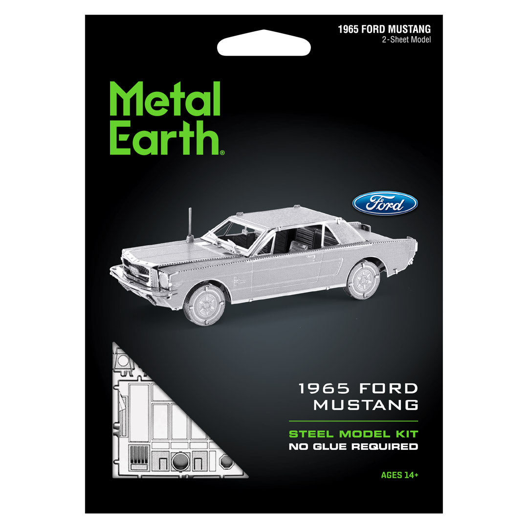 Metal Earth Ford 1965 Mustang Coupe MMS056 Modellbausatz Puzzle DIY Bausatz präzise gelasert stabil langlebig